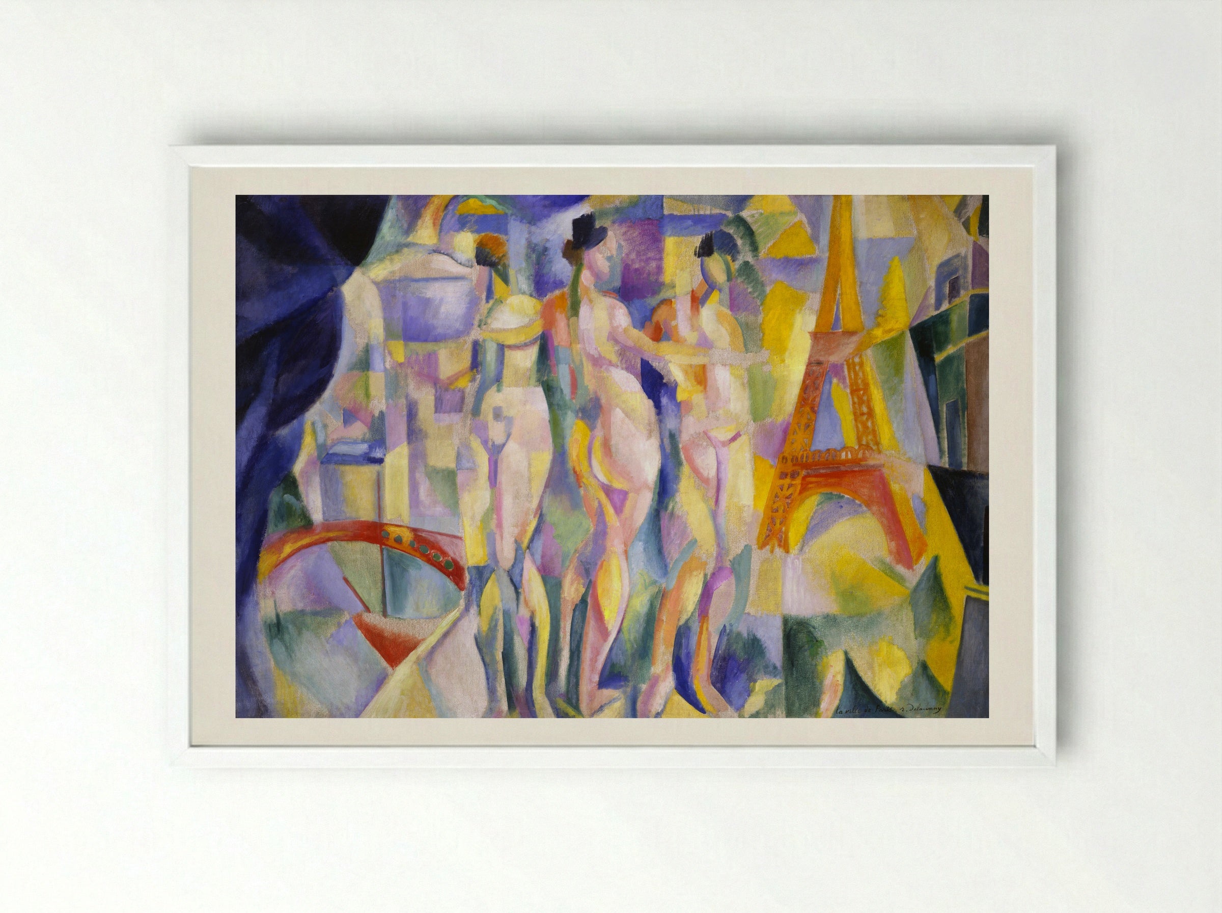 The City of Paris - Robert Delaunay - Framed Print White