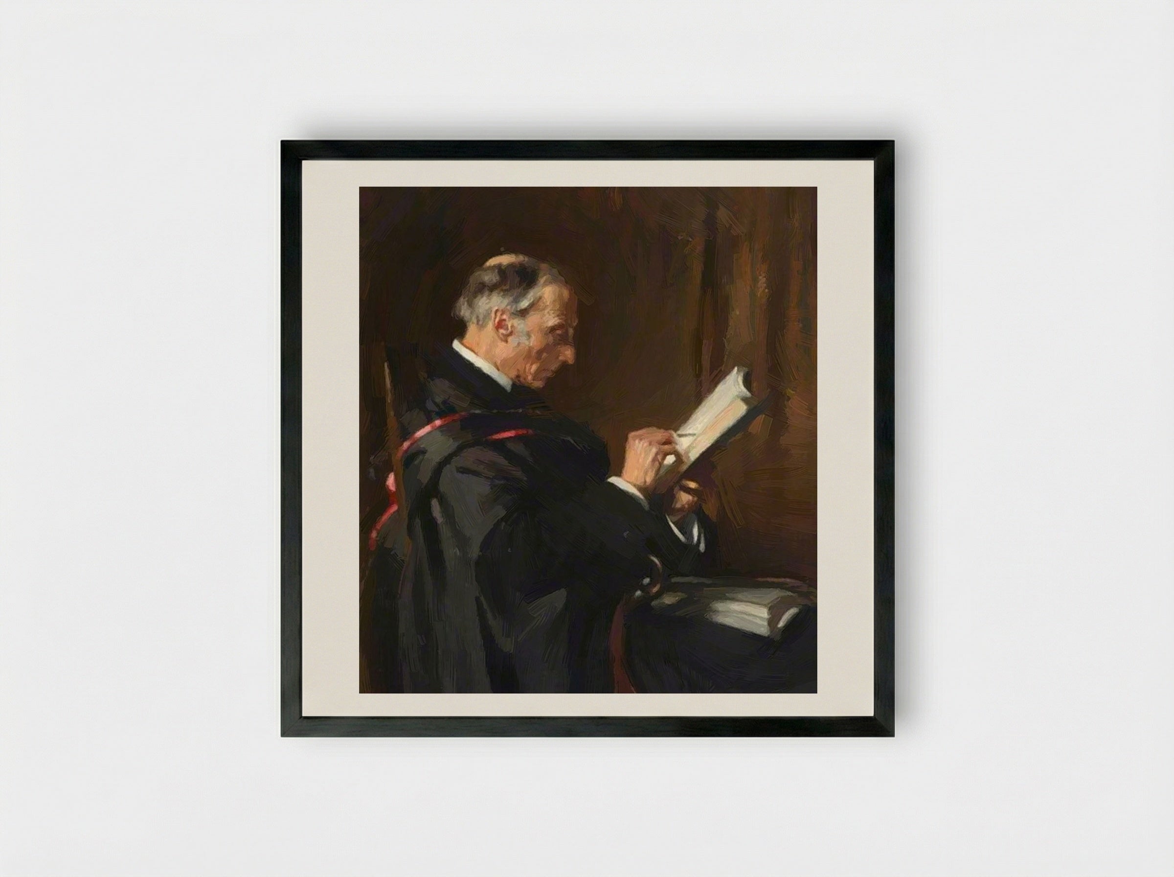 Charles Buller Heberden, Principal - William Orpen - Framed Print Black