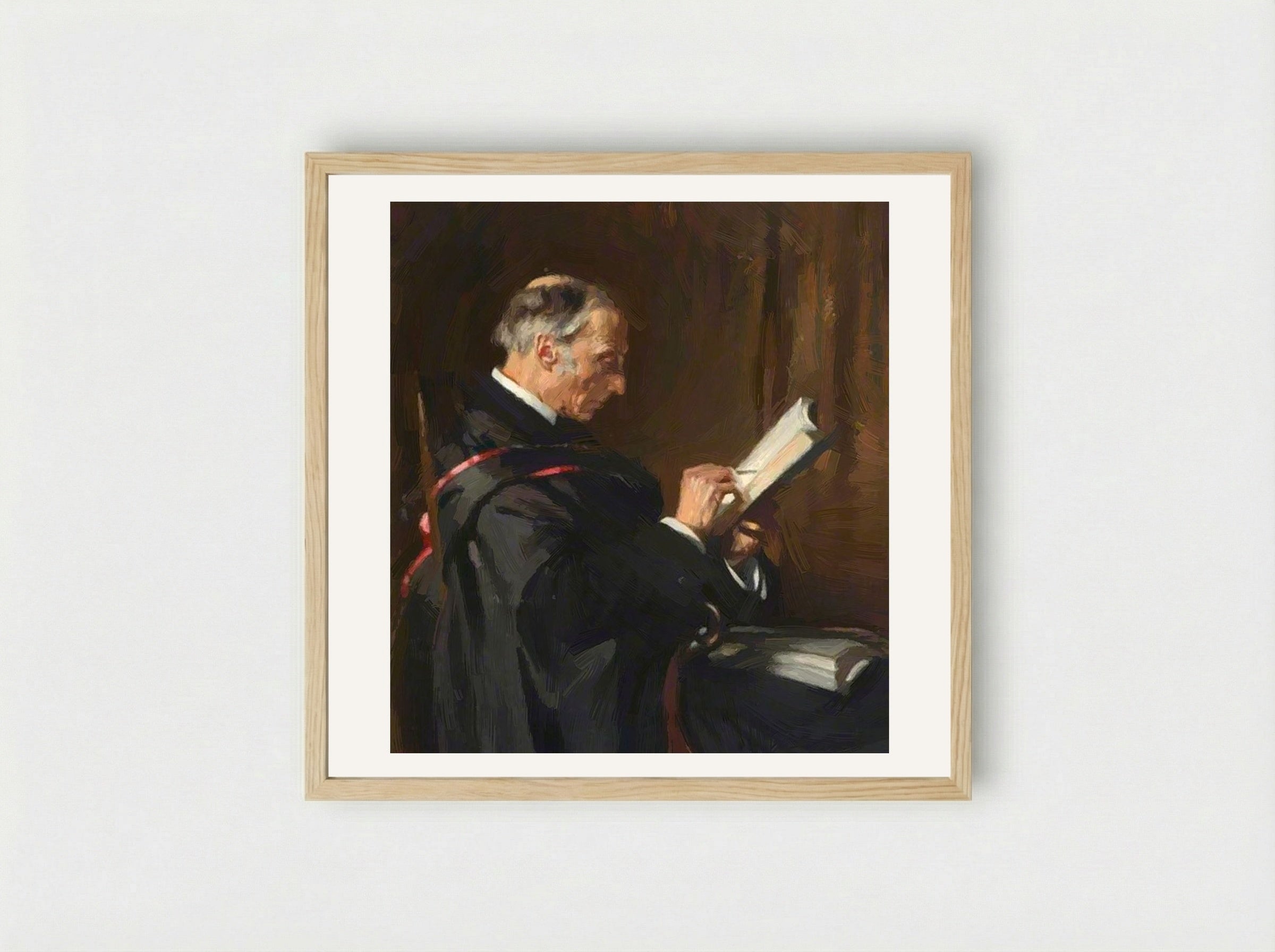 Charles Buller Heberden, Principal - William Orpen - Framed Print Wood
