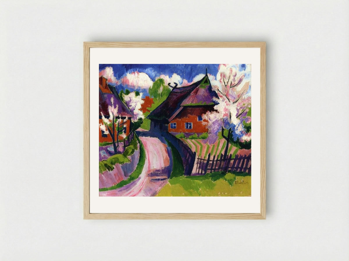Springtime - Max Pechstein - Framed Print Wood