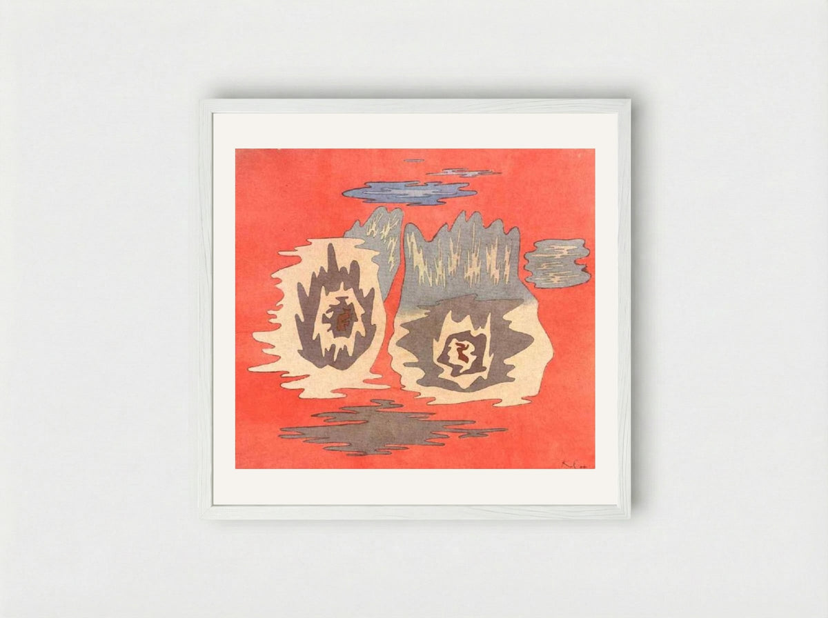 The Place of the Twins - Paul Klee - Framed Print White