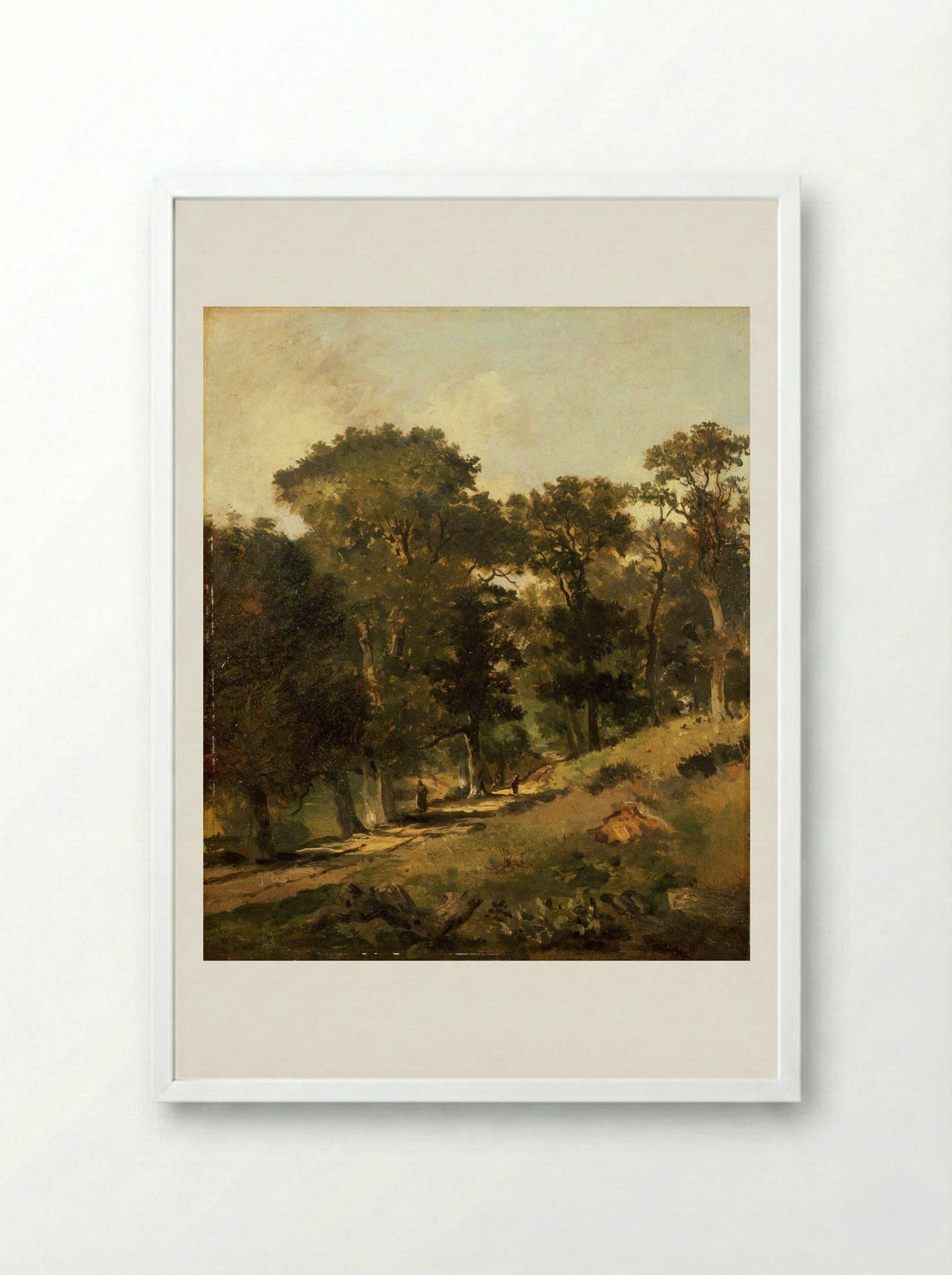 Postwick Grove, Norwich - John Crome - Framed Print White
