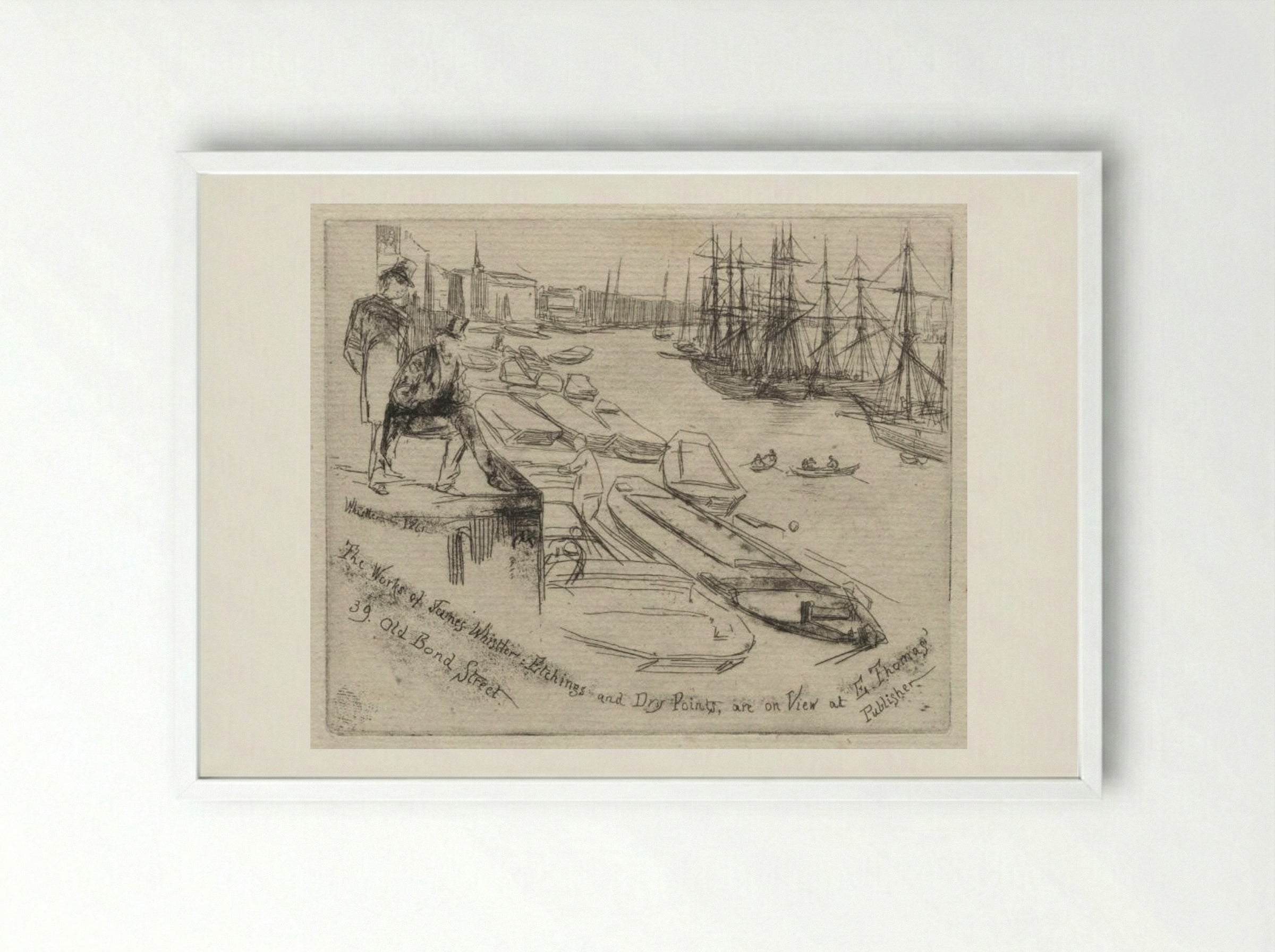 The Little Pool - James McNeill Whistler - Framed Print White