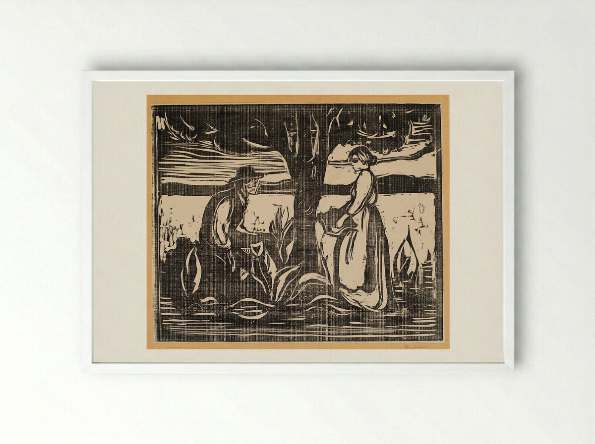Fertility - Edvard Munch - Framed Print White