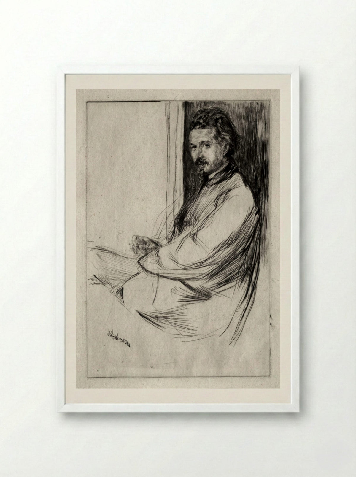 Axenfeld - James McNeill Whistler - Framed Print White