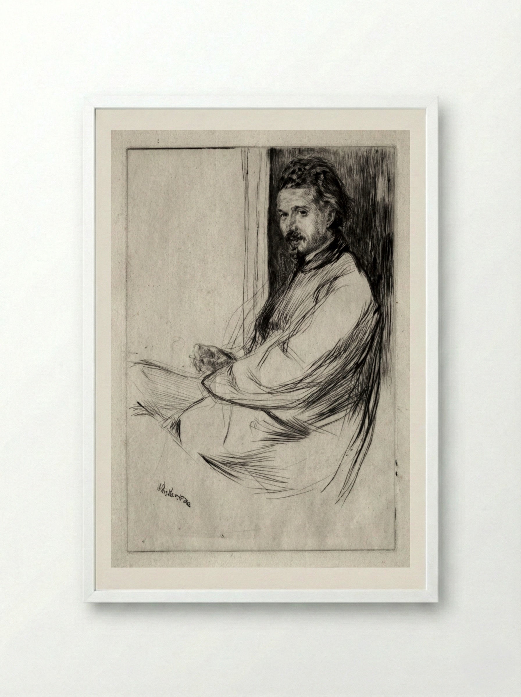 Axenfeld - James McNeill Whistler - Framed Print White