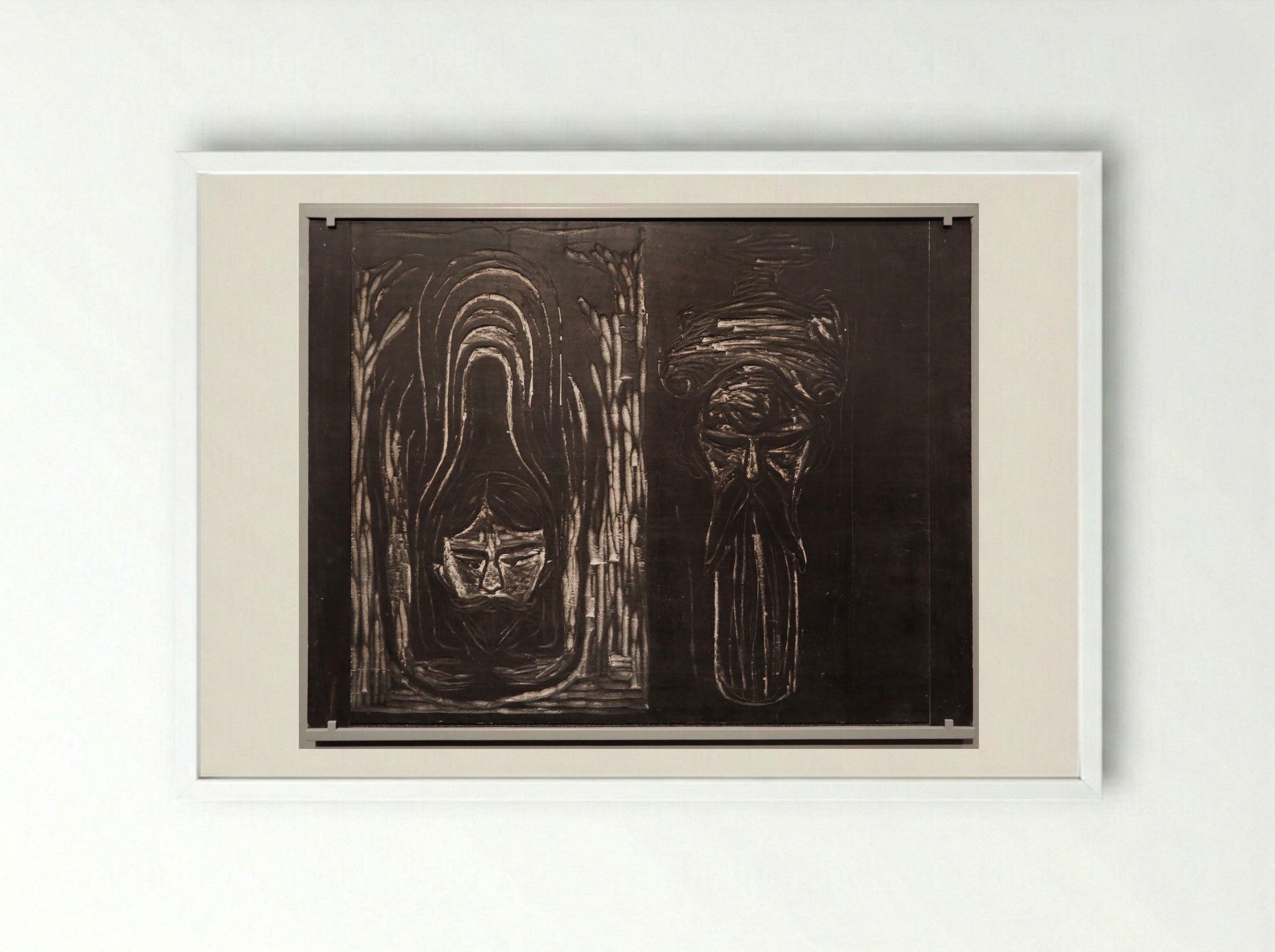 Salome - Edvard Munch - Framed Print White