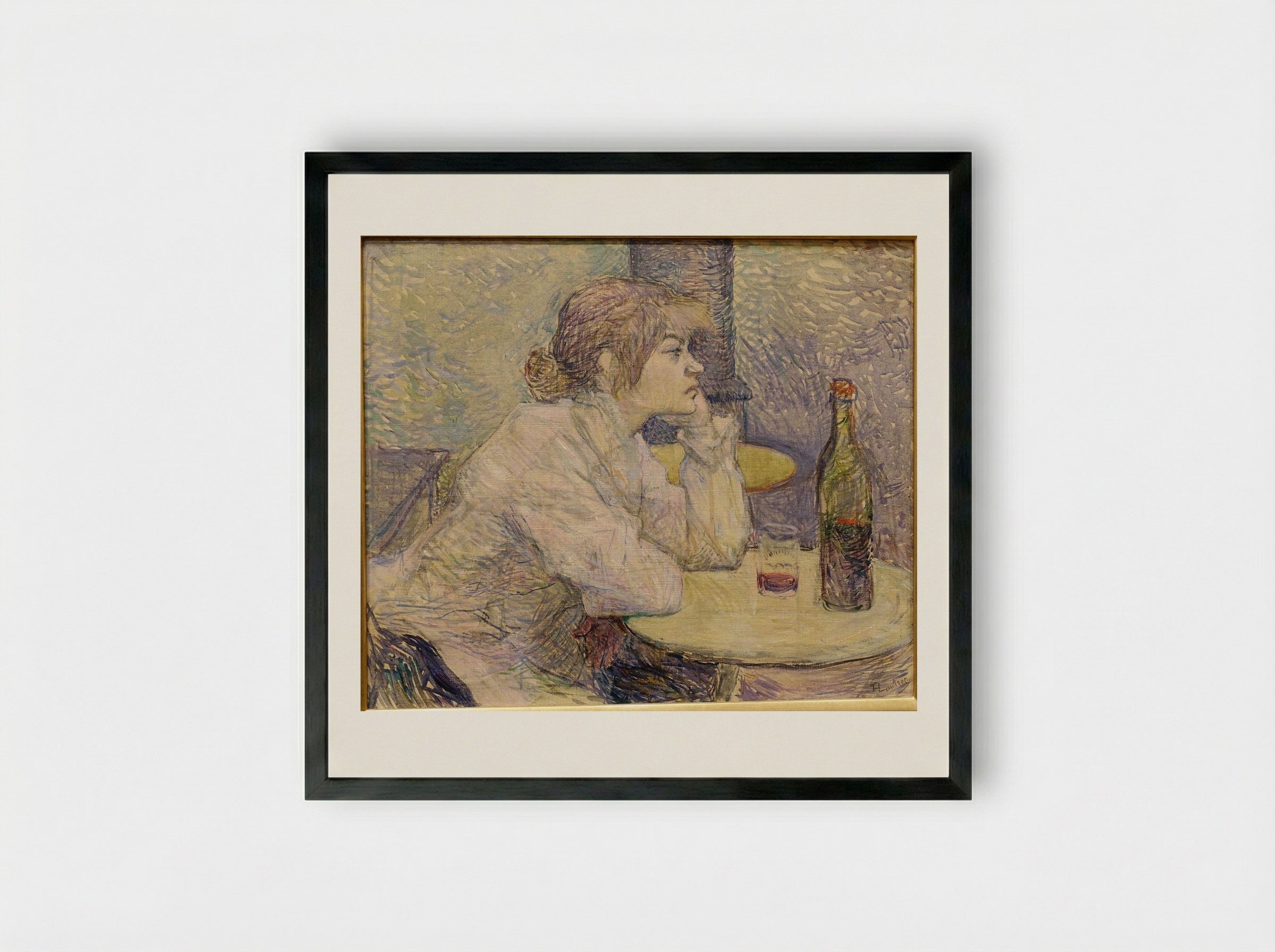 The Hangover (Suzanne Valadon) - Henri de Toulouse-Lautrec - Framed Print Black