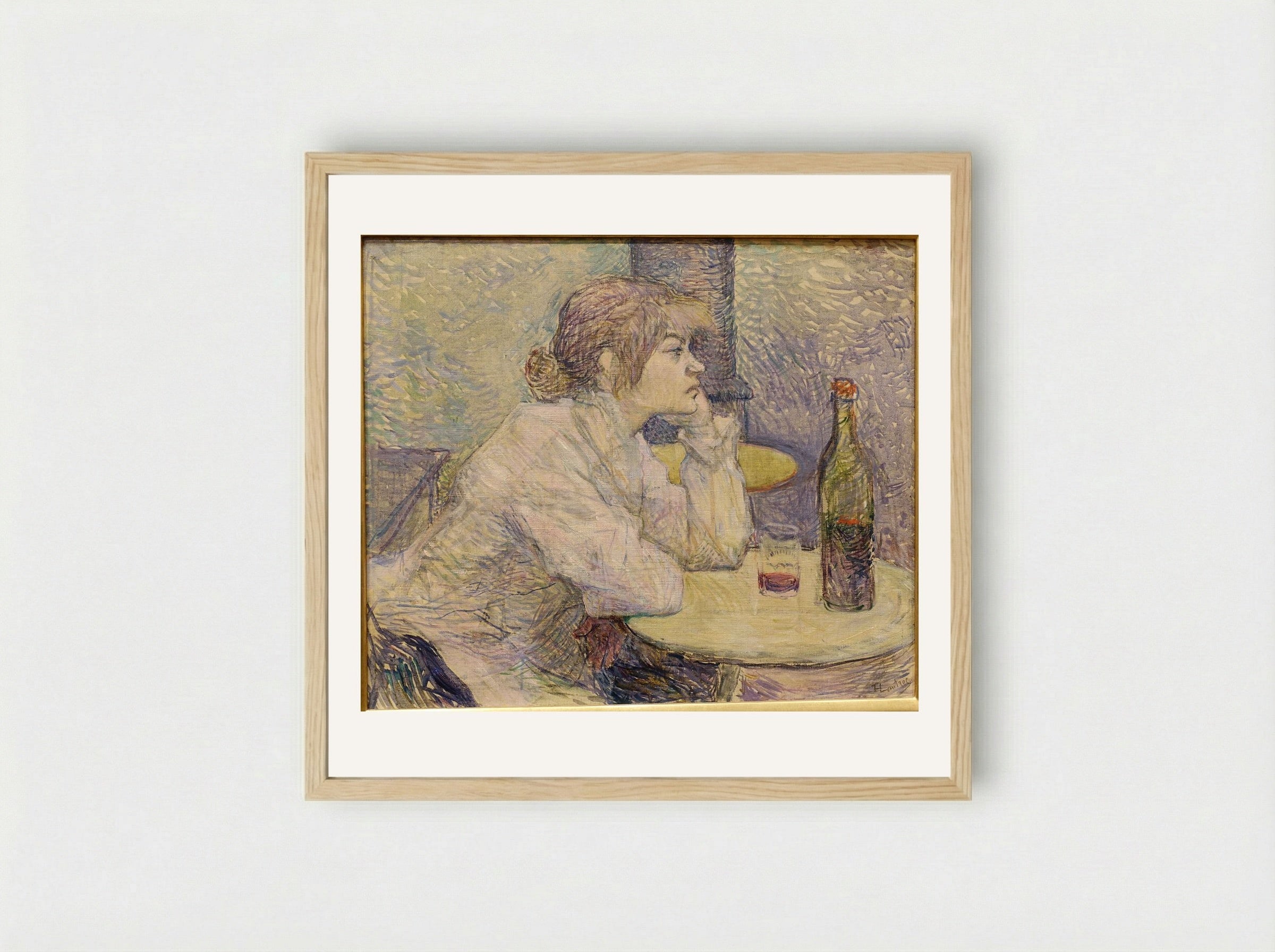 The Hangover (Suzanne Valadon) - Henri de Toulouse-Lautrec - Framed Print Wood