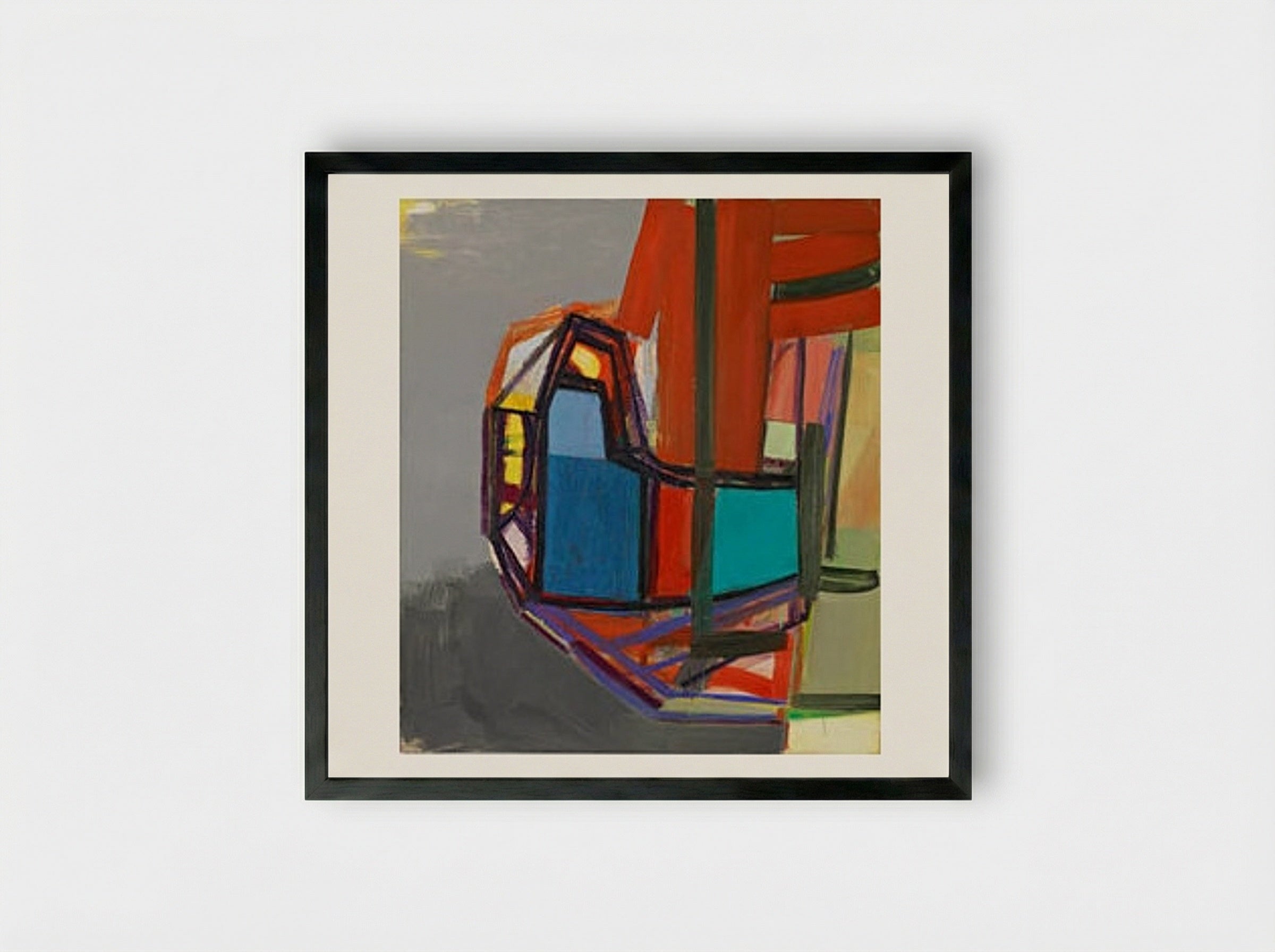 L - Amy Sillman - Framed Print Black