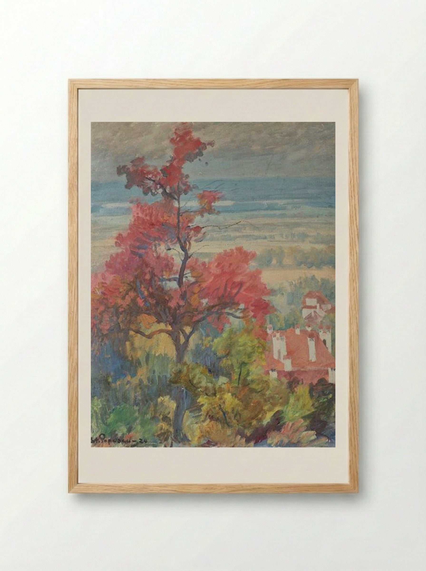 Landscape from Provence - Stefan Popescu - Framed Print Wood