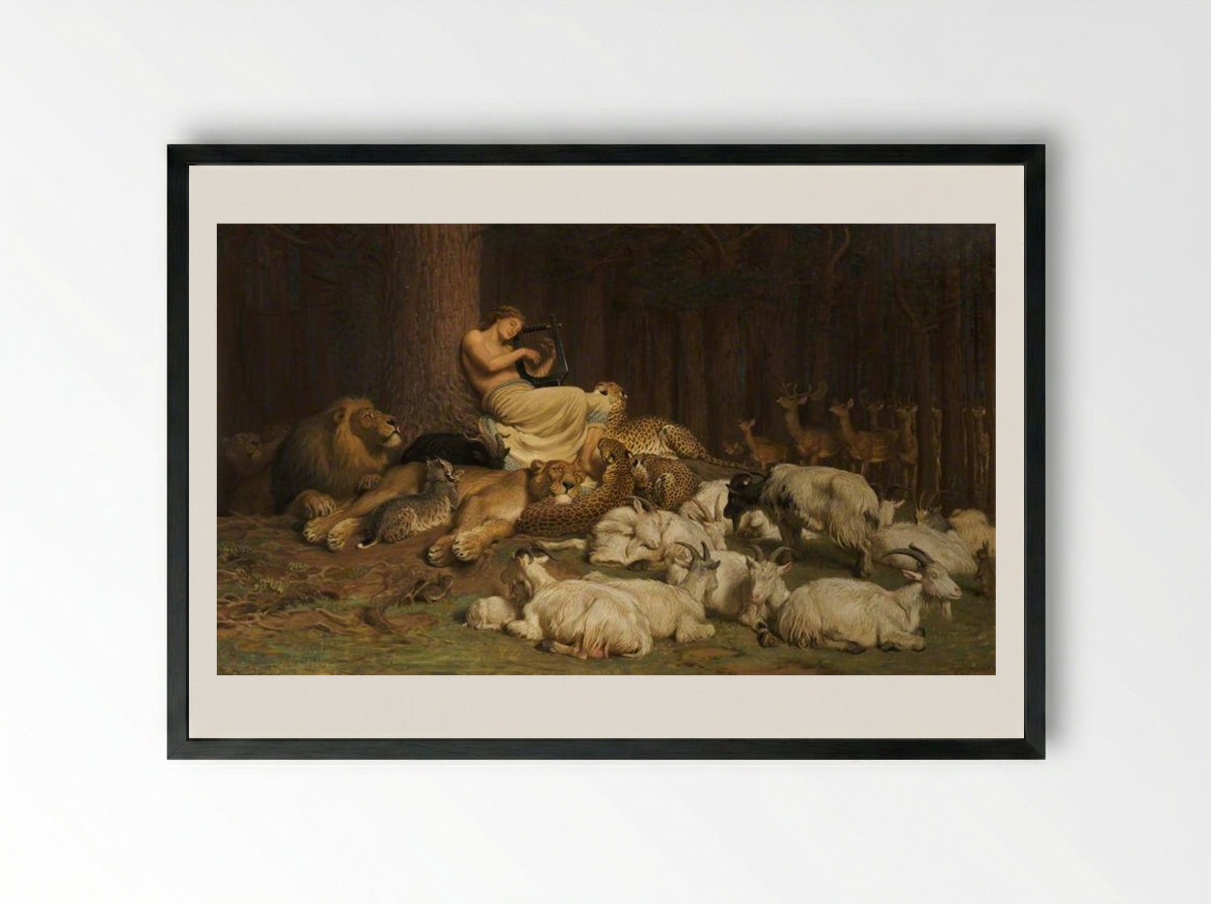 Apollo - Briton Riviere - Framed Print Black
