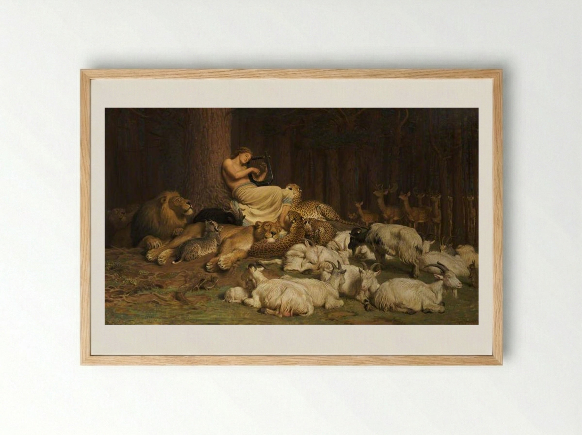 Apollo - Briton Riviere - Framed Print Wood