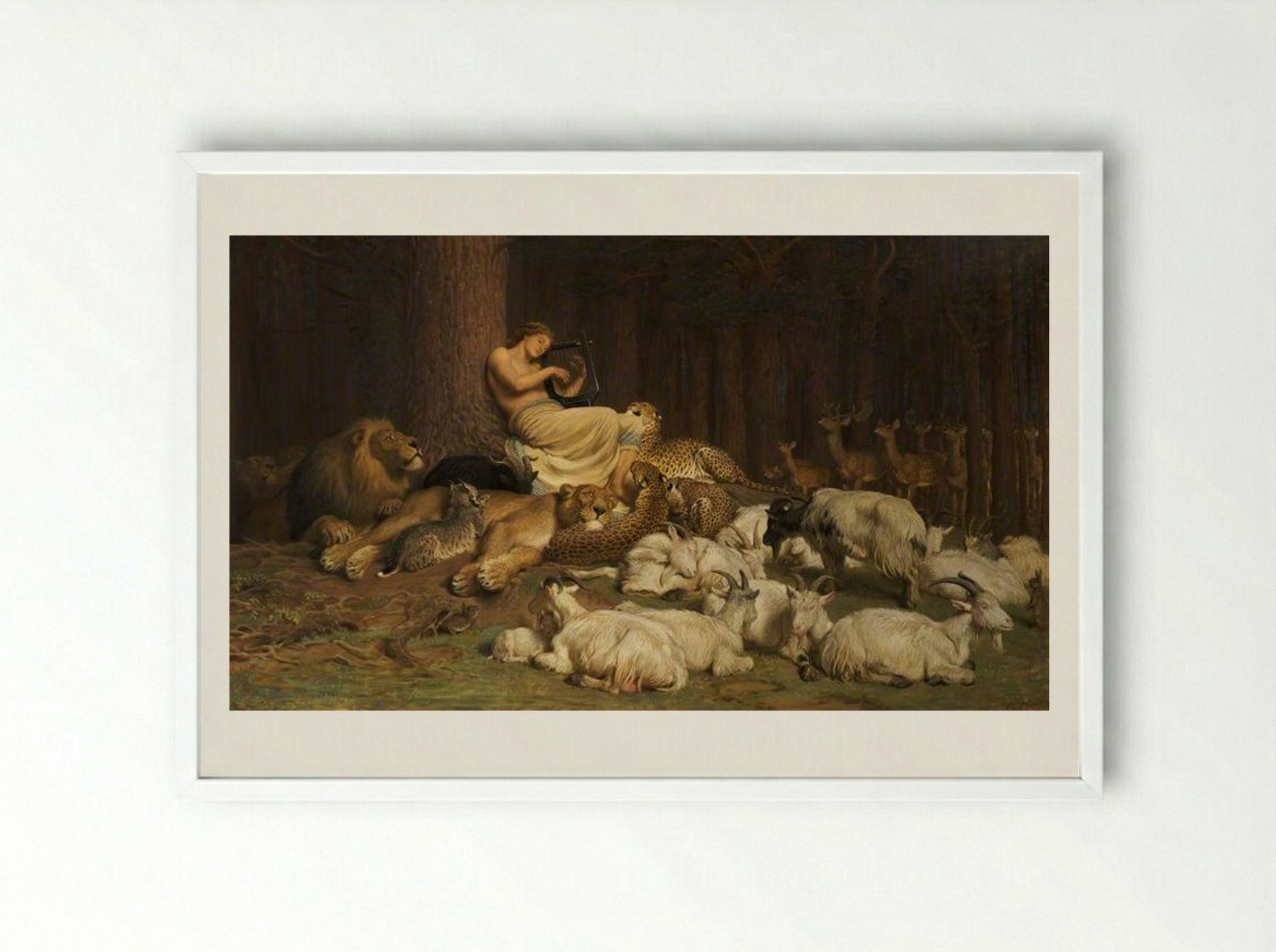 Apollo - Briton Riviere - Framed Print White