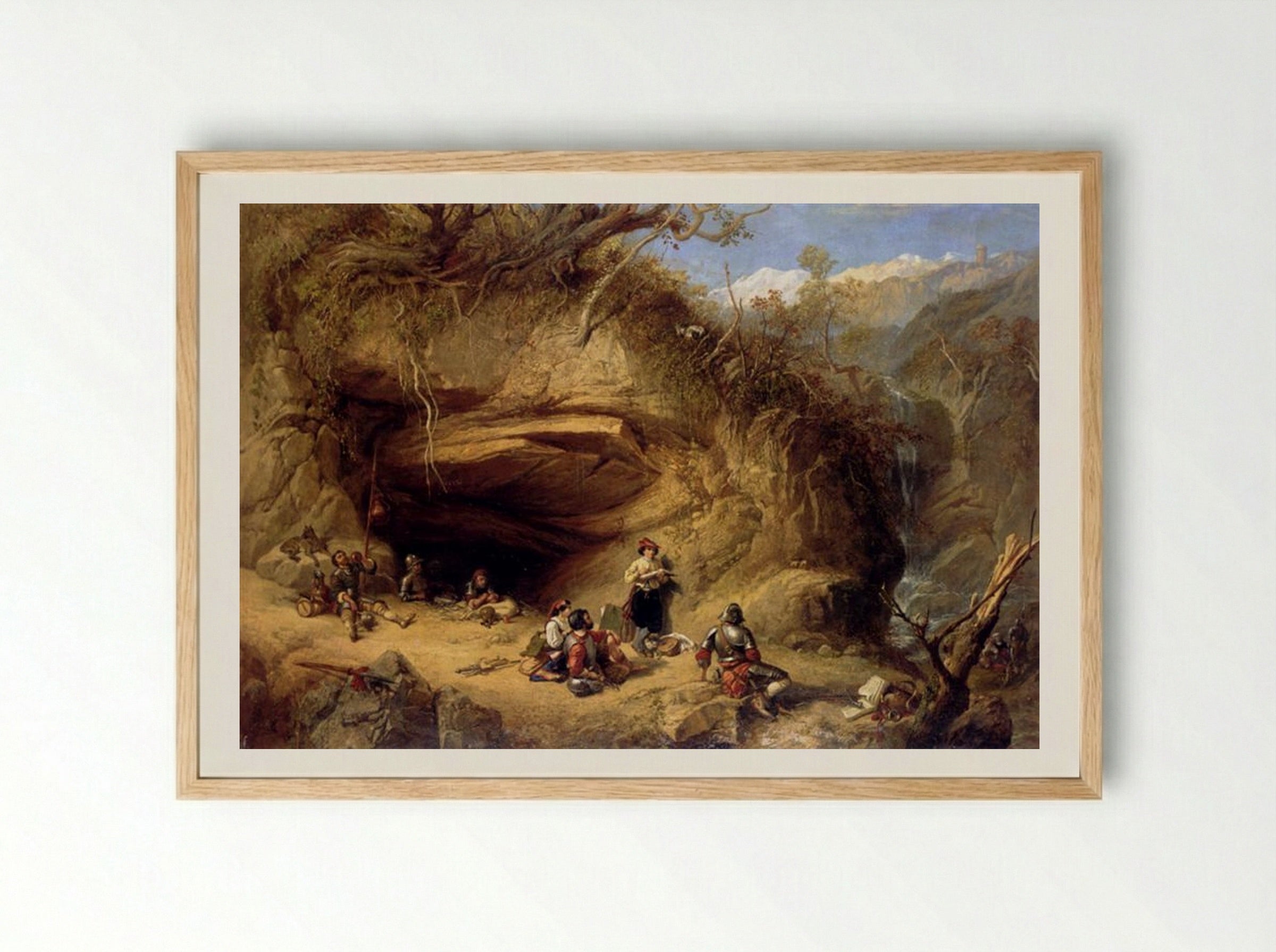 Scene Near Zeldkirch In The Tyrol - William Shayer - Framed Print Wood