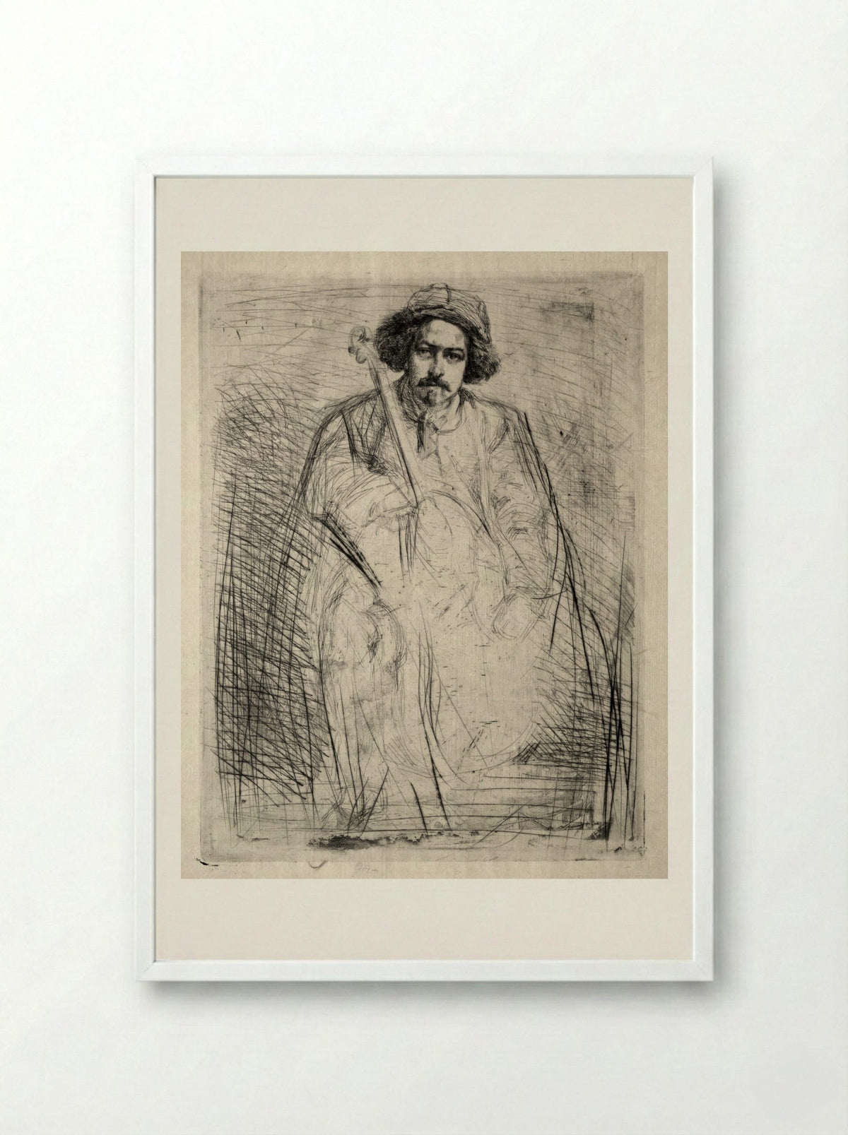 Becquet - James McNeill Whistler - Framed Print White