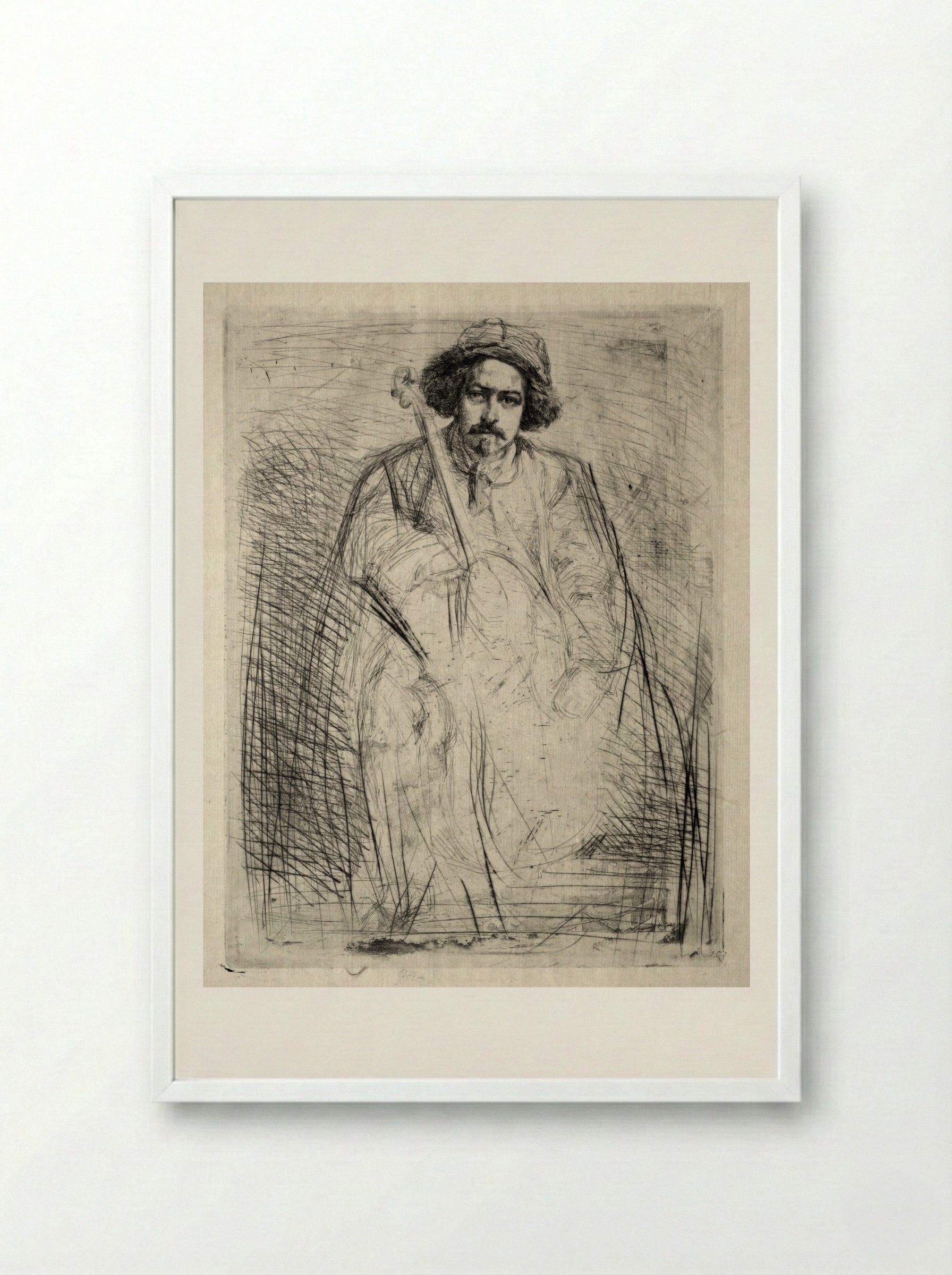 Becquet - James McNeill Whistler - Framed Print White