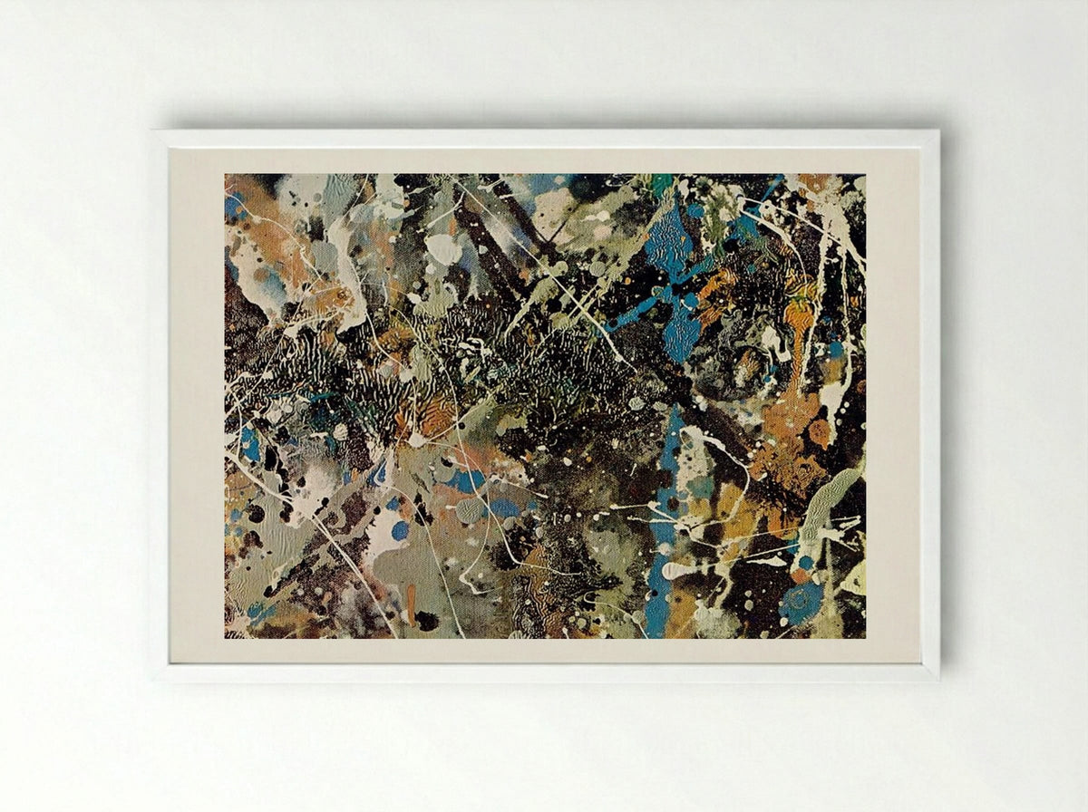 Number 1 (Lavender Mist) - Jackson Pollock - Framed Print White