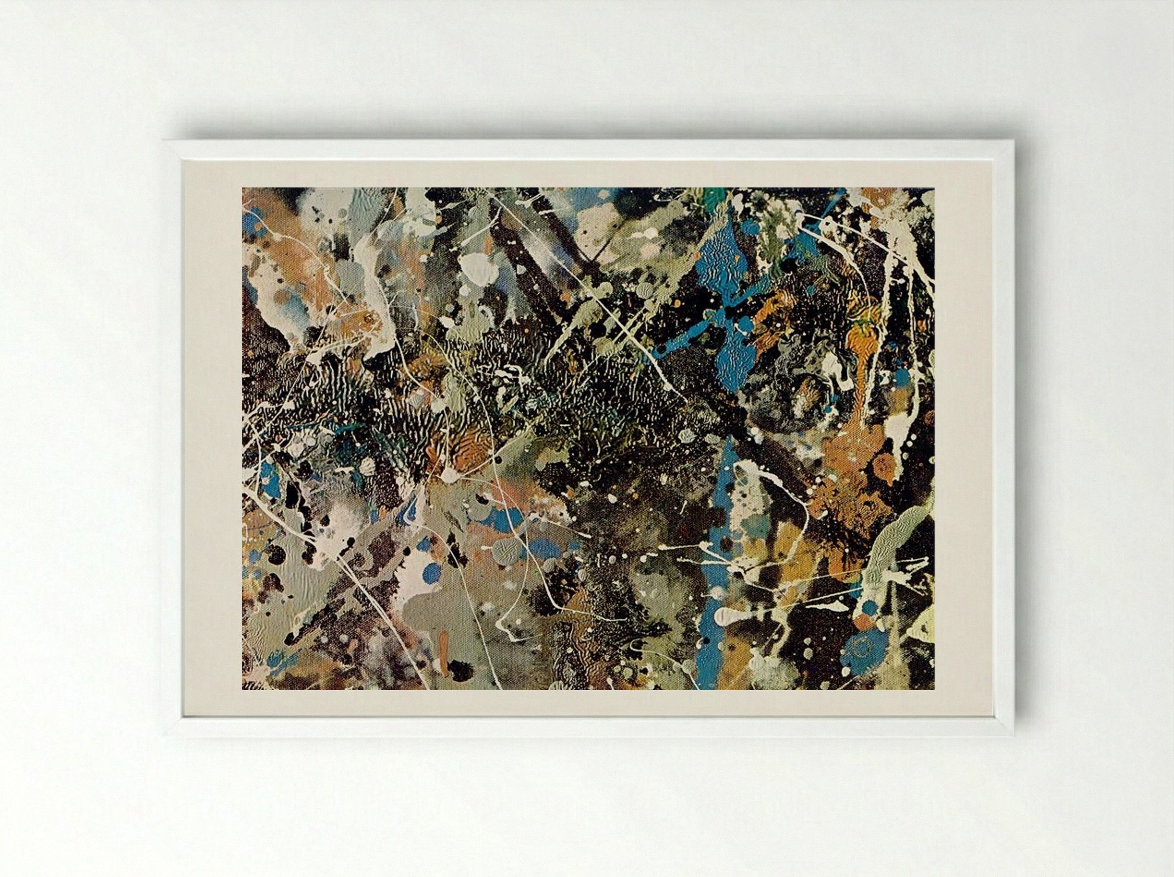 Number 1 (Lavender Mist) - Jackson Pollock - Framed Print White