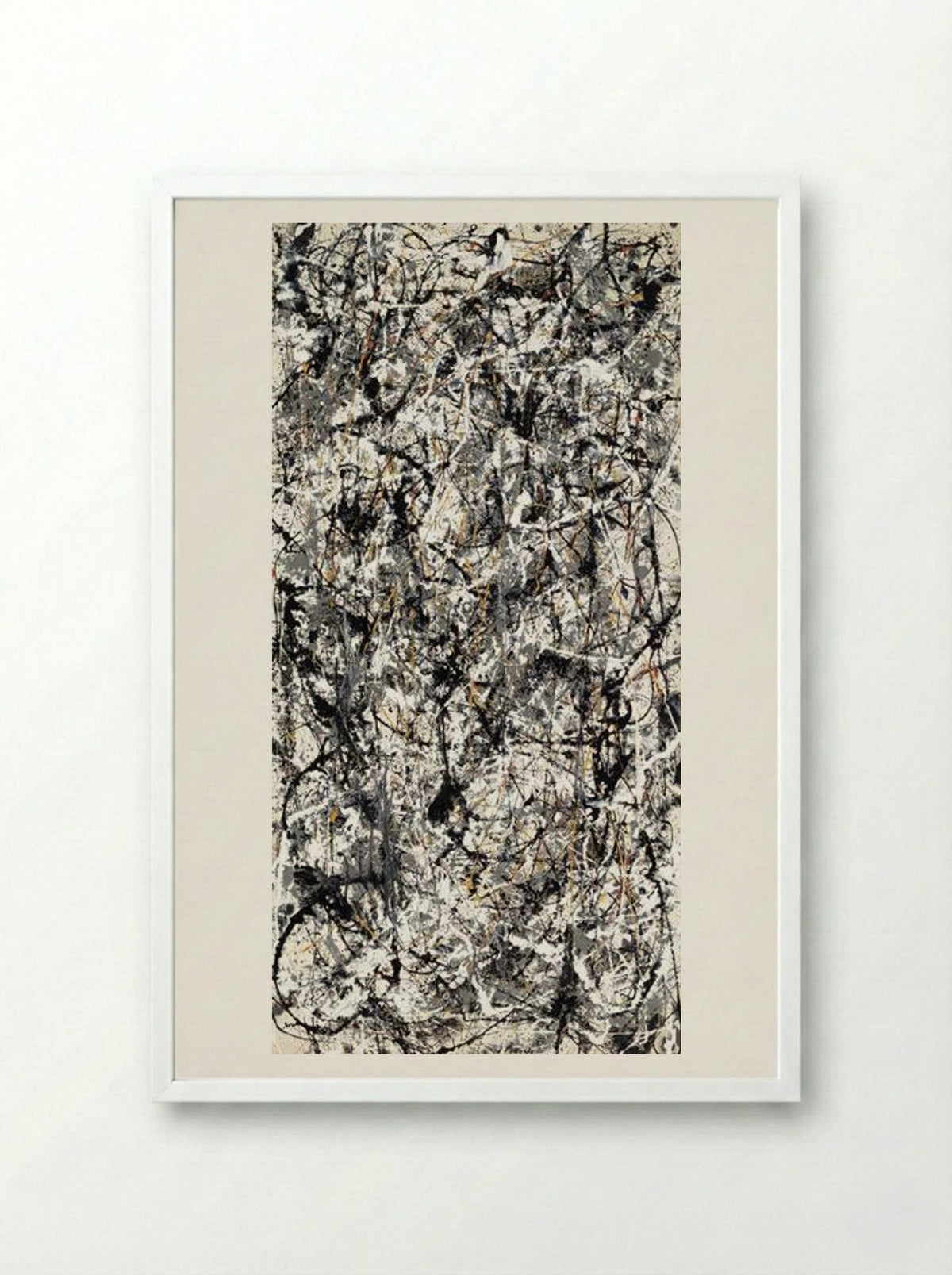 Cathedral - Jackson Pollock - Framed Print White