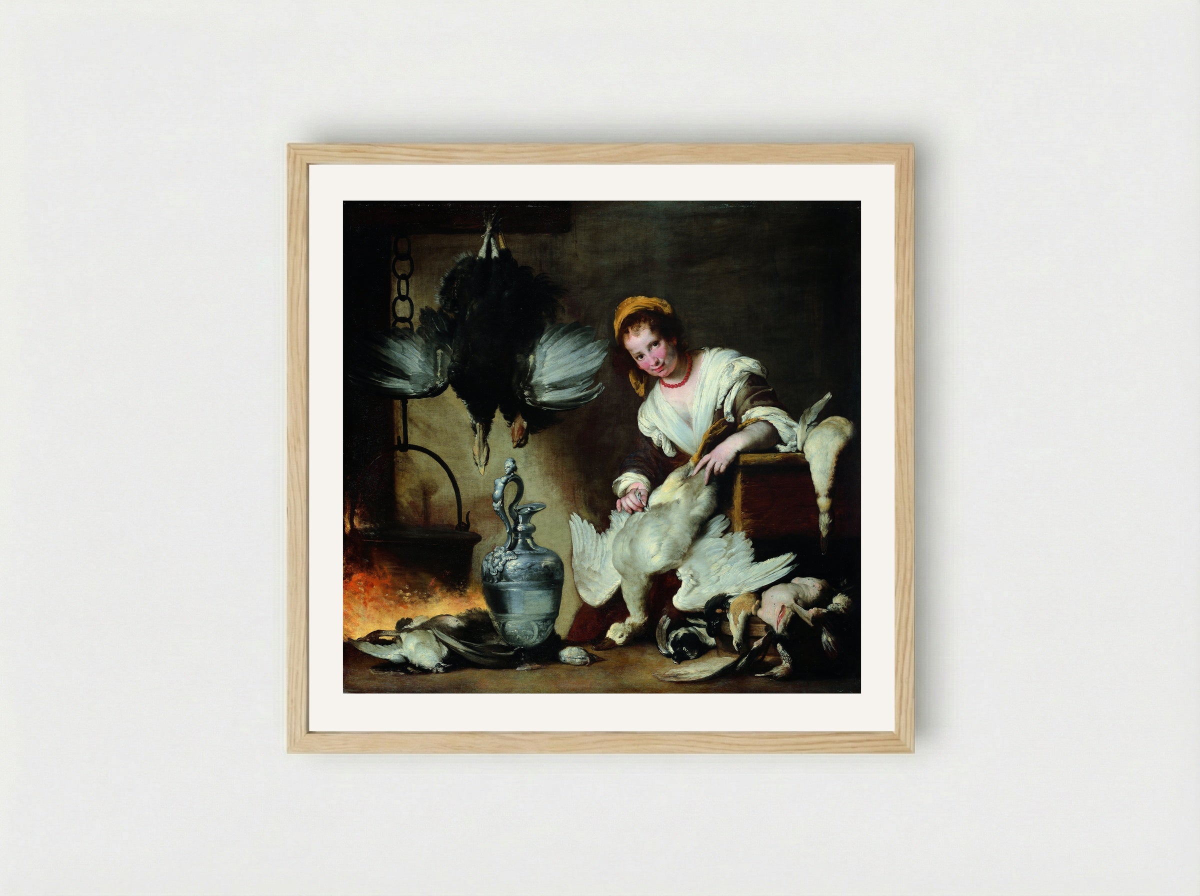 The Cook - Bernardo Strozzi - Framed Print Wood