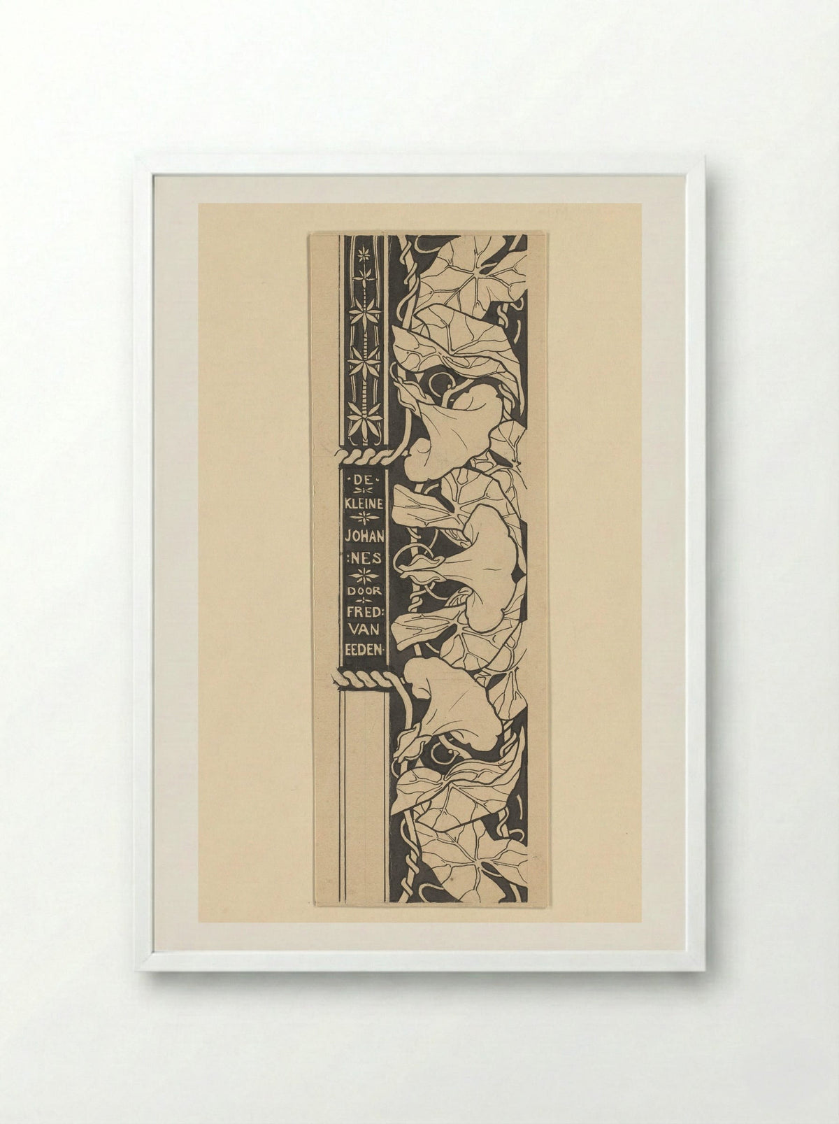 Titeldecoratie met winde - Edzard Koning - Framed Print White