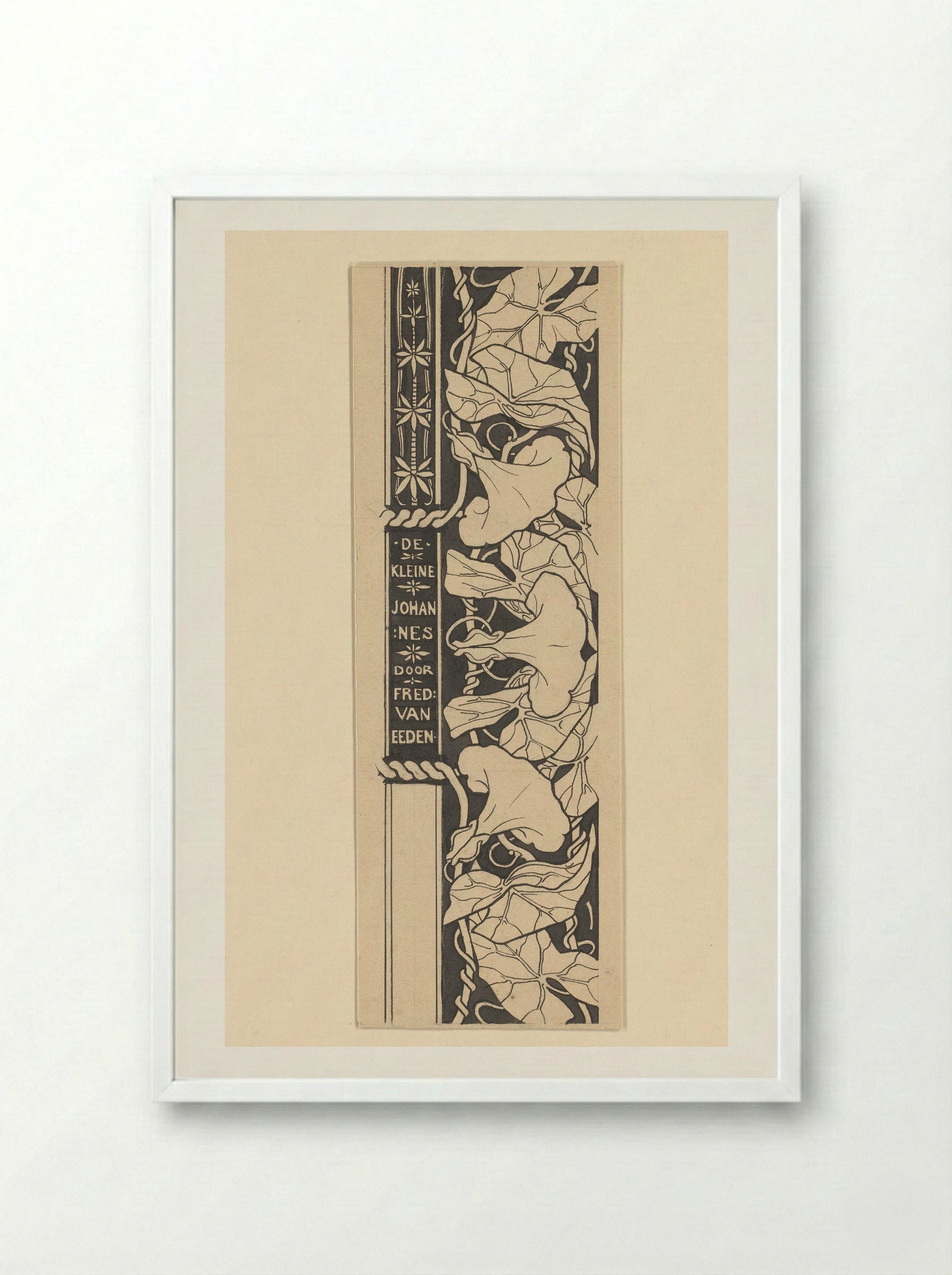 Titeldecoratie met winde - Edzard Koning - Framed Print White