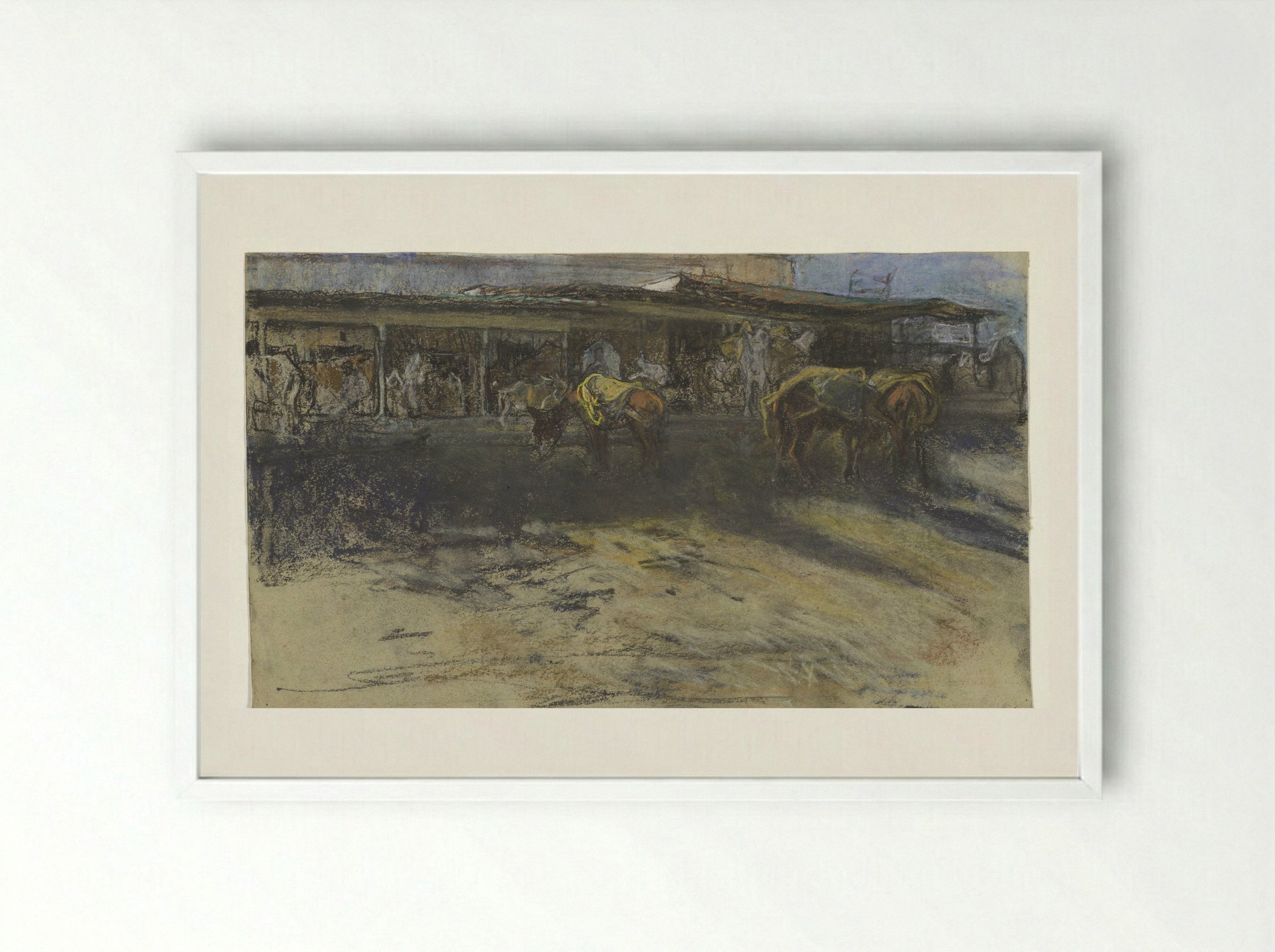 Pakezels op de Grote Markt te Tanger - Jac van Looij - Framed Print White