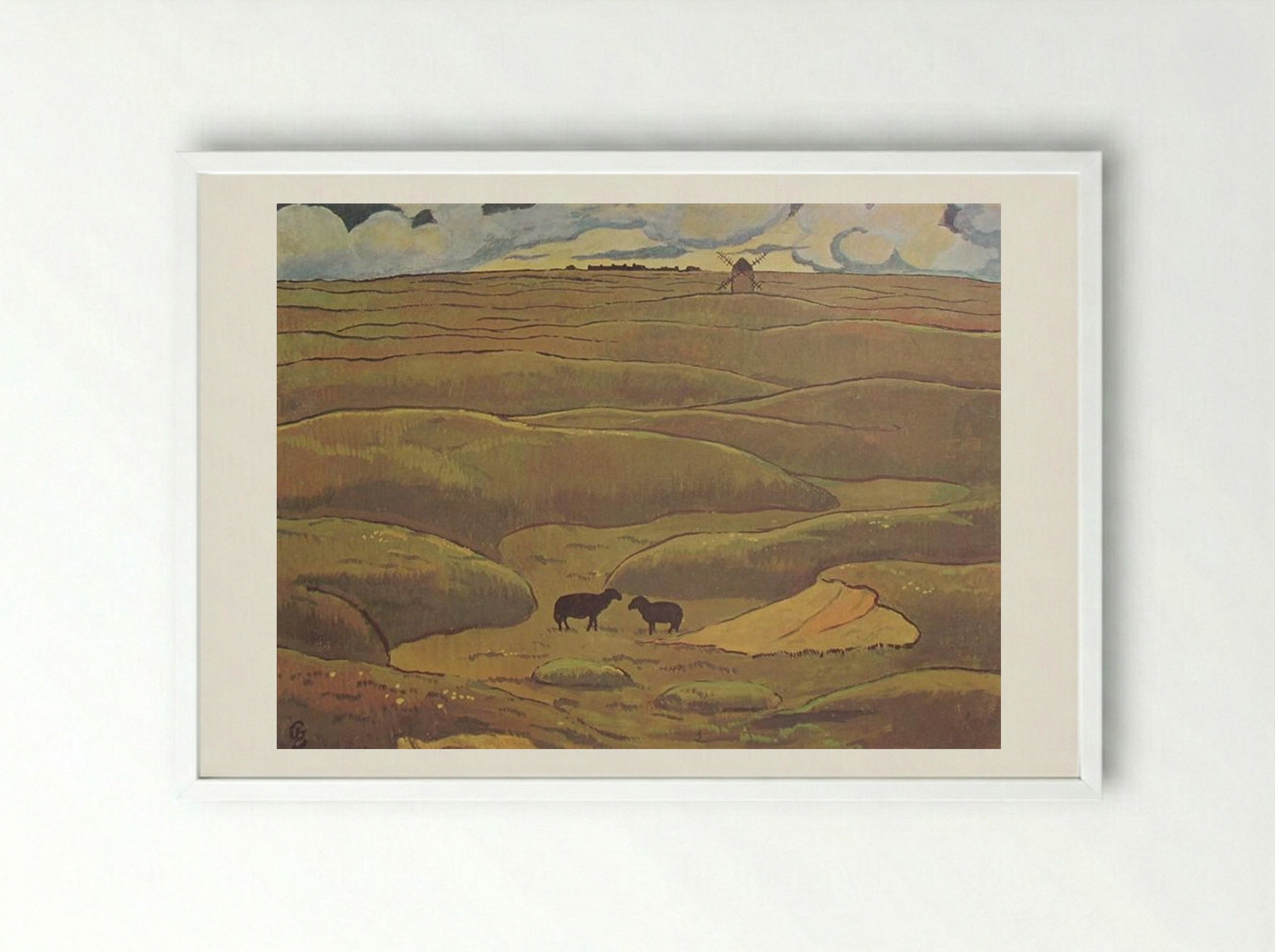 Rams, The Year - Georges Lacombe - Framed Print White
