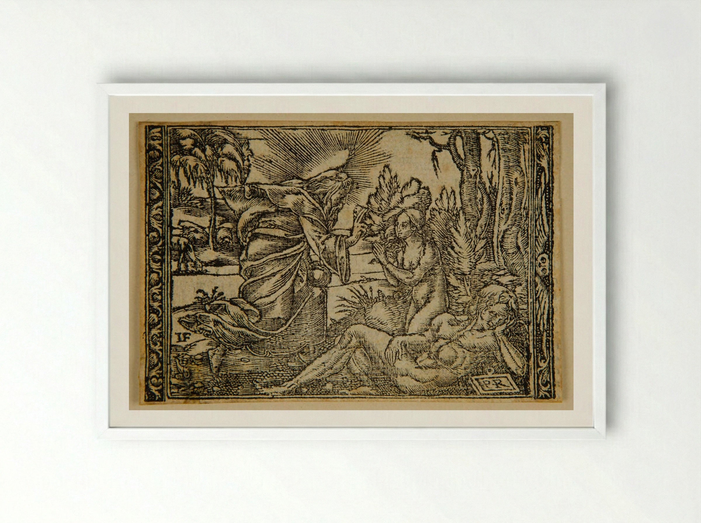 Creation of Eve - Master PR - Framed Print White