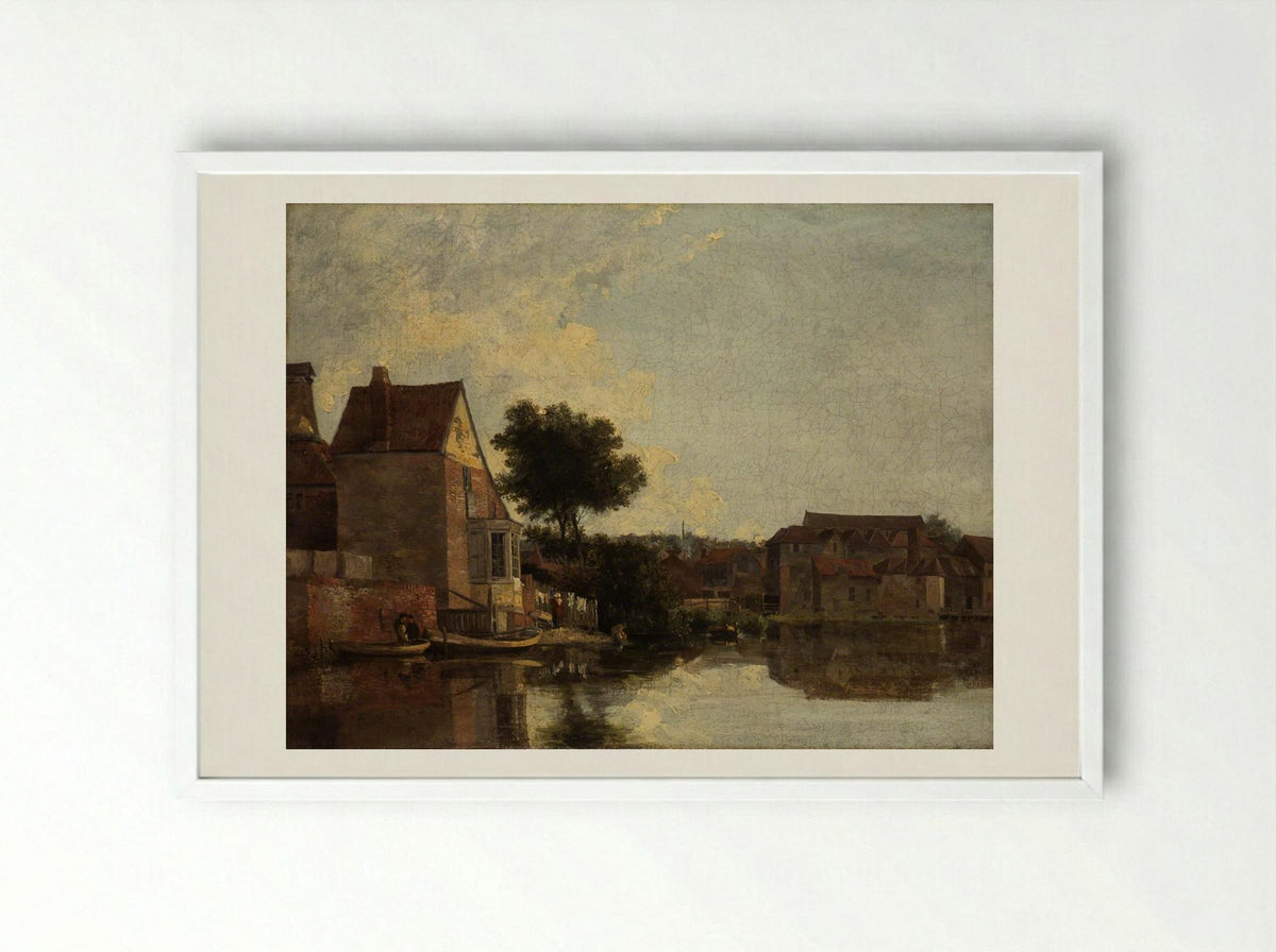 Back of the Mills - John Crome - Framed Print White