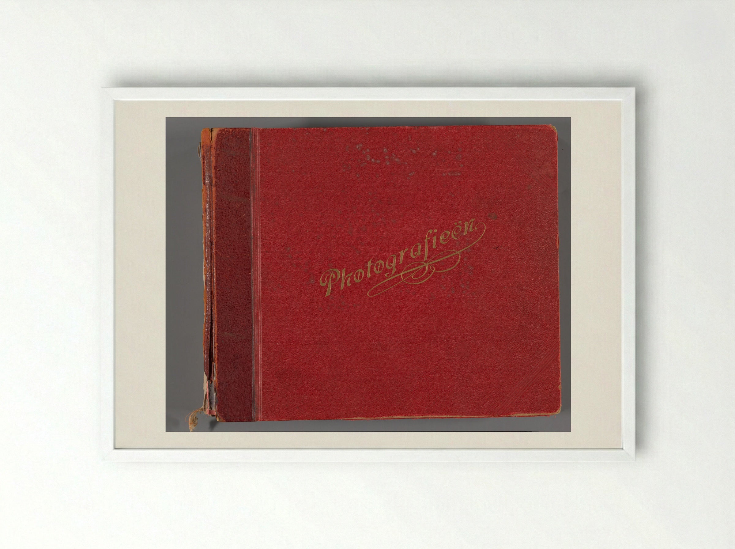 Untitled (Photo Album Cover, 1938-1939) - Eva Charlotte Pennink-Boelen - Framed Print White