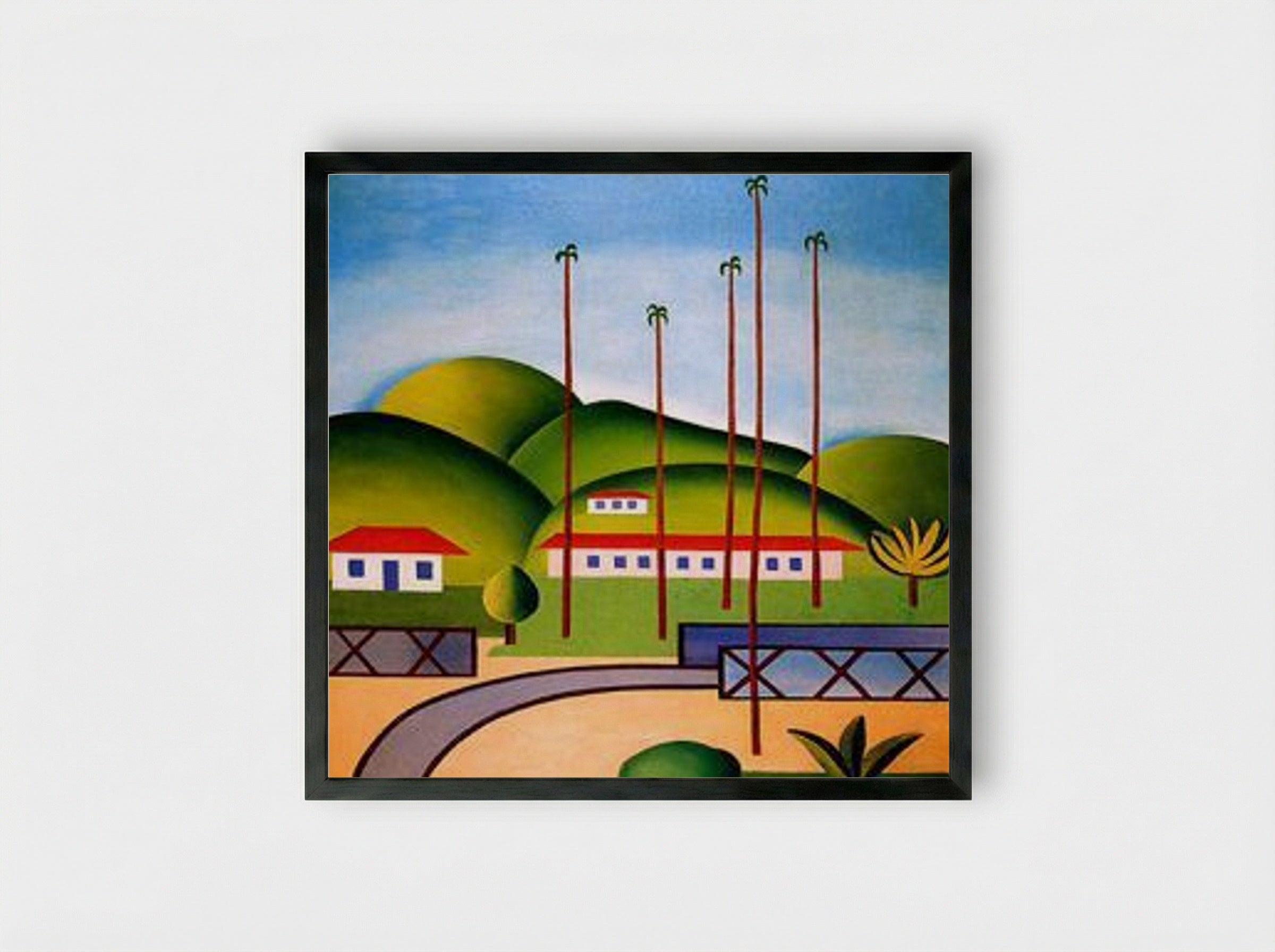 Cityscape - Tarsila do Amaral - Framed Print Black