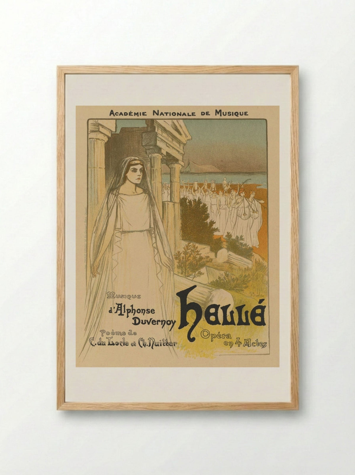 Hellé - Théophile Alexandre Steinlen - Framed Print Wood
