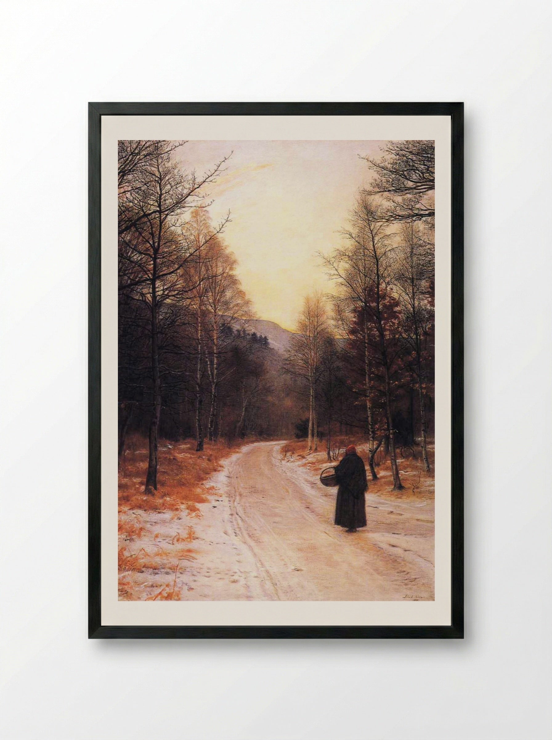 Glen Birnam - John Everett Millais - Framed Print Black