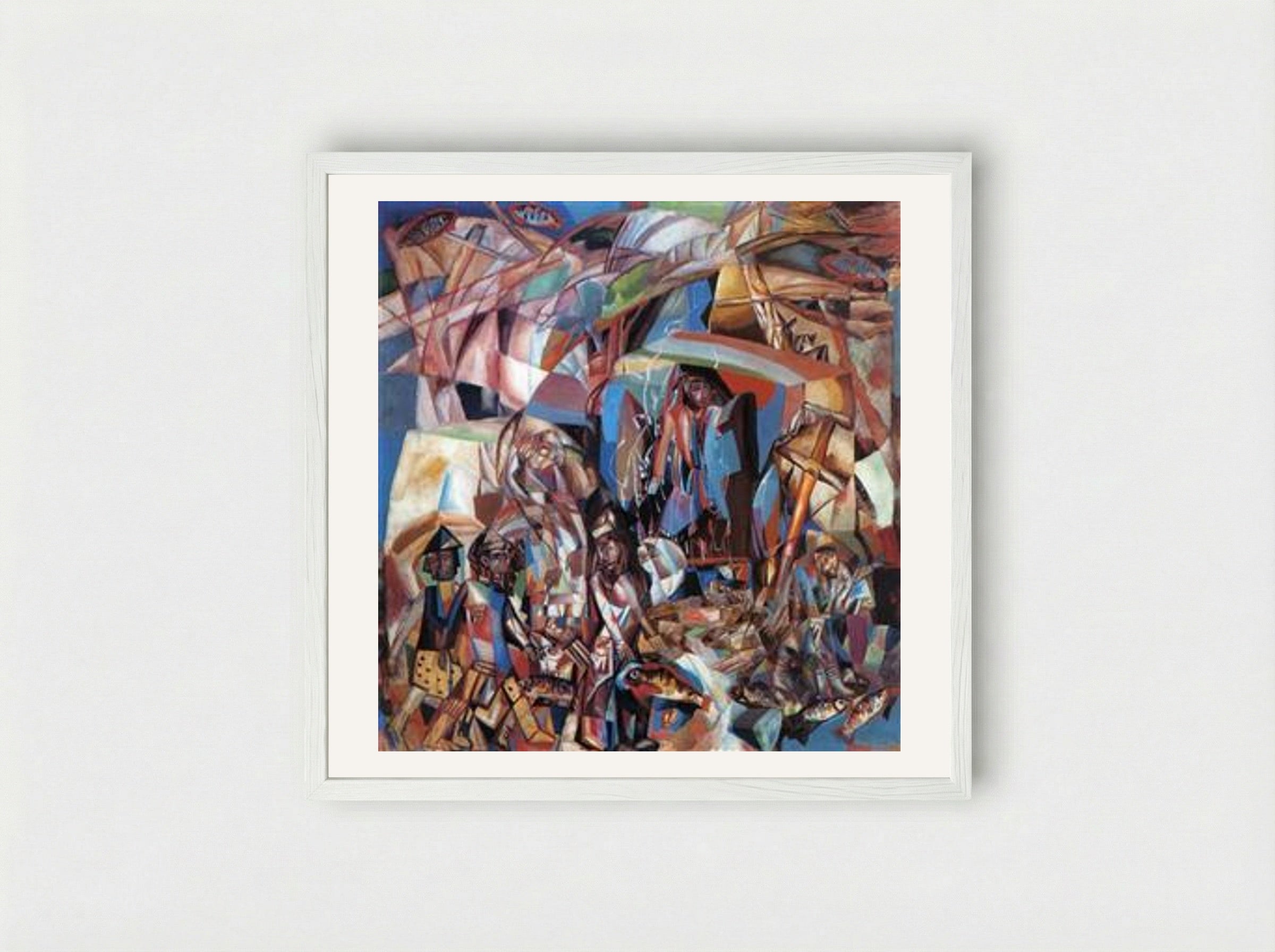Fishing Schooner - Pavel Filonov - Framed Print White