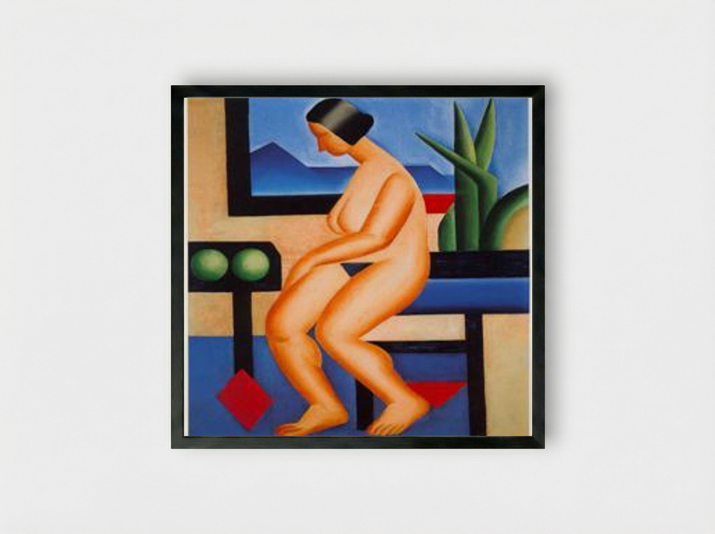 Nu - Tarsila do Amaral - Framed Print Black