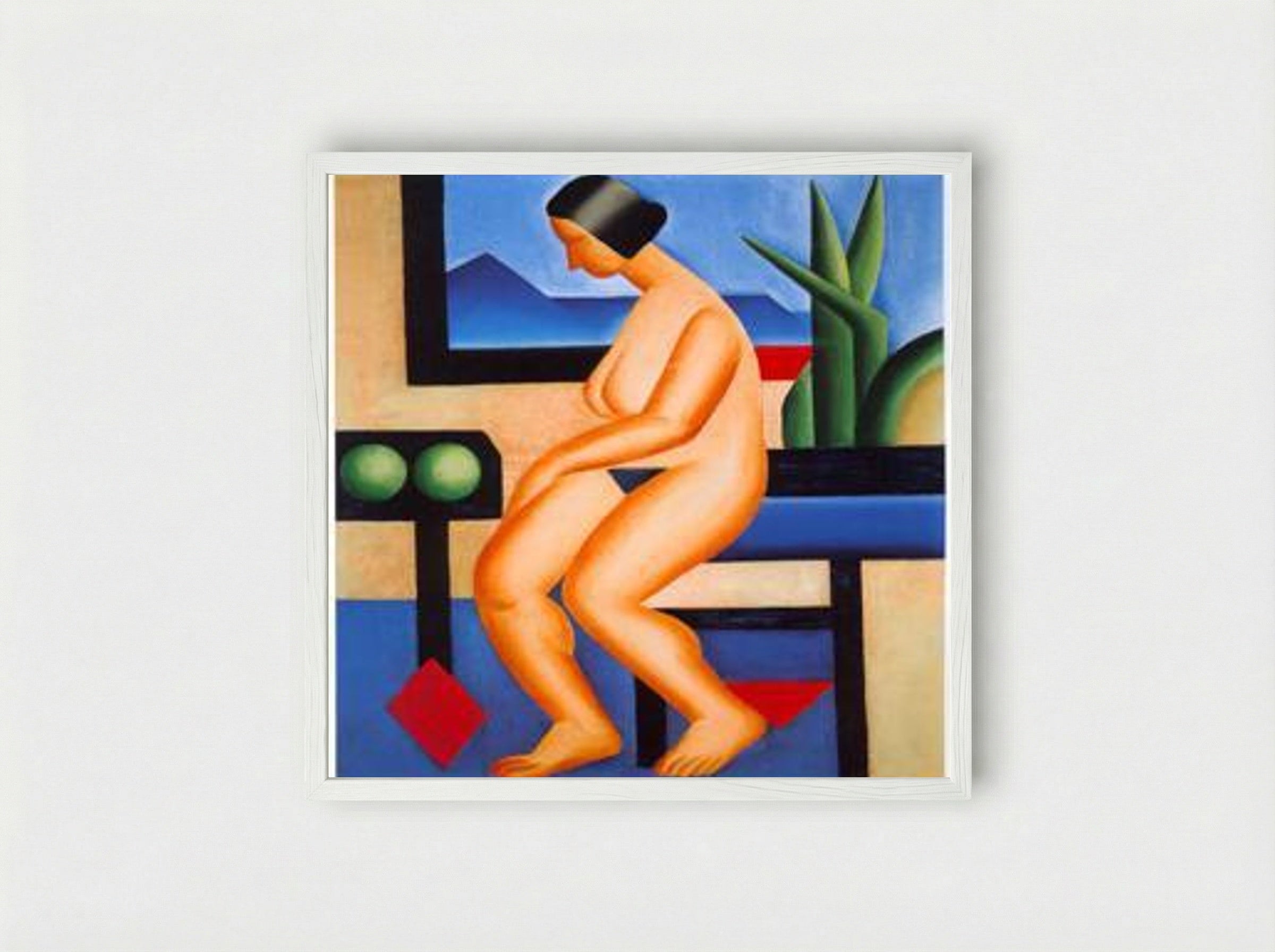 Nu - Tarsila do Amaral - Framed Print White