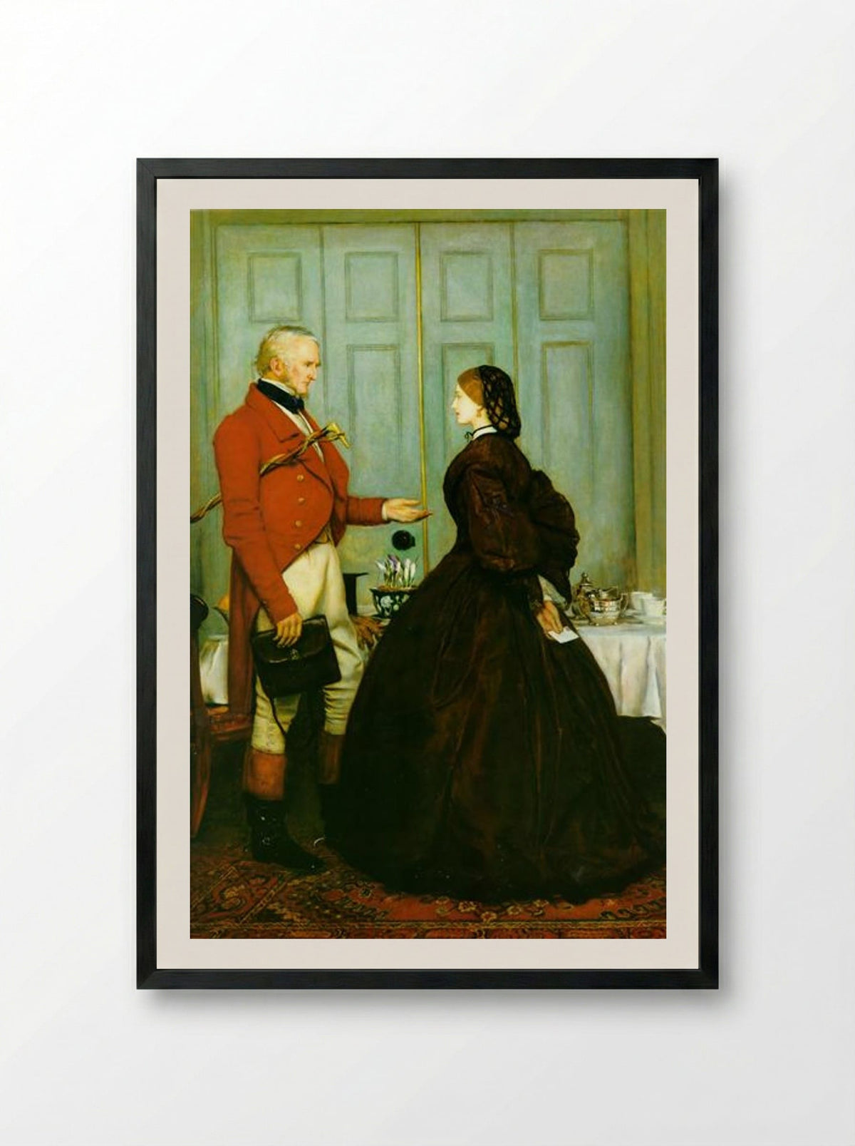 Trust Me - John Everett Millais - Framed Print Black