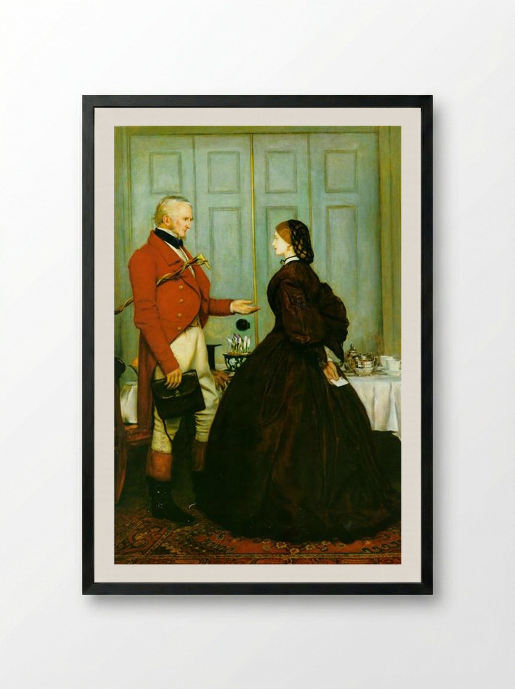Trust Me - John Everett Millais - Framed Print Black