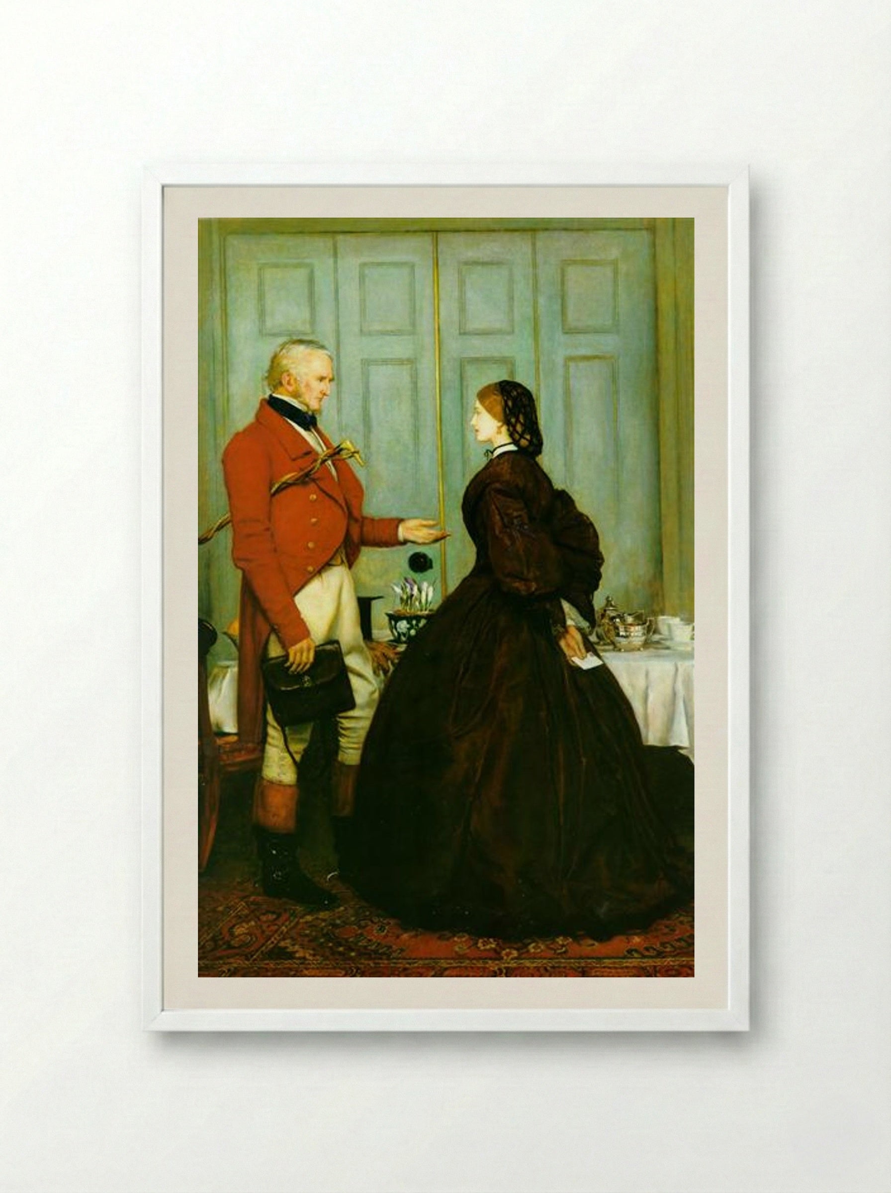 Trust Me - John Everett Millais - Framed Print White
