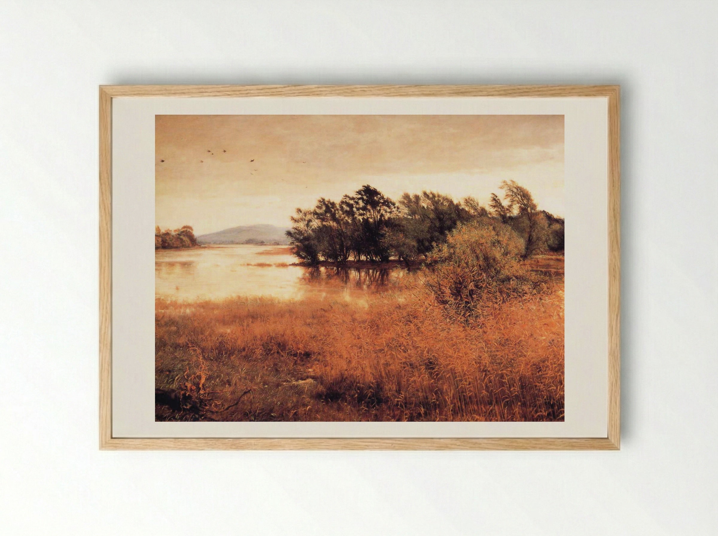 Chill October - John Everett Millais - Framed Print Wood