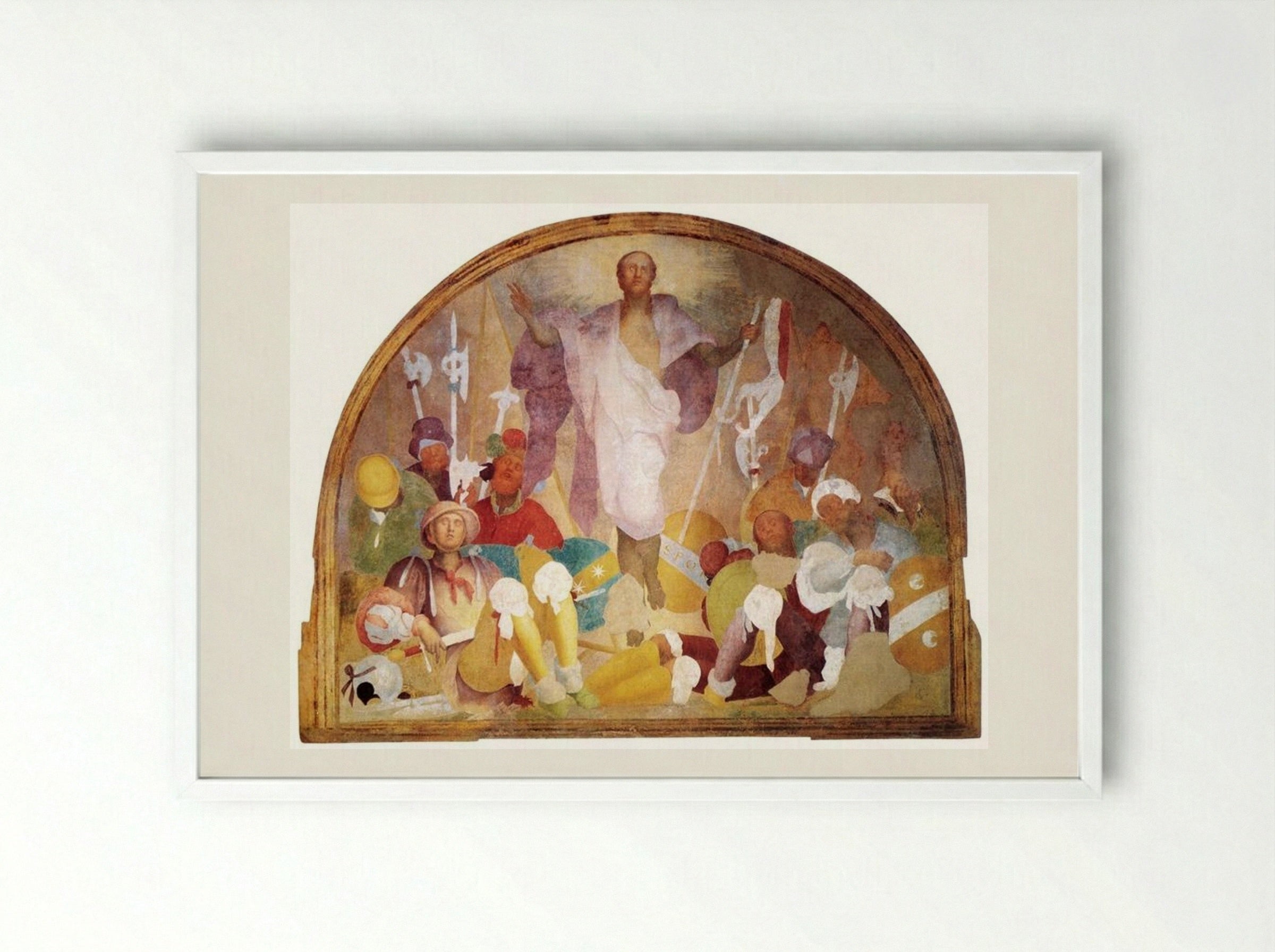 Resurrection - Jacopo Pontormo - Framed Print White