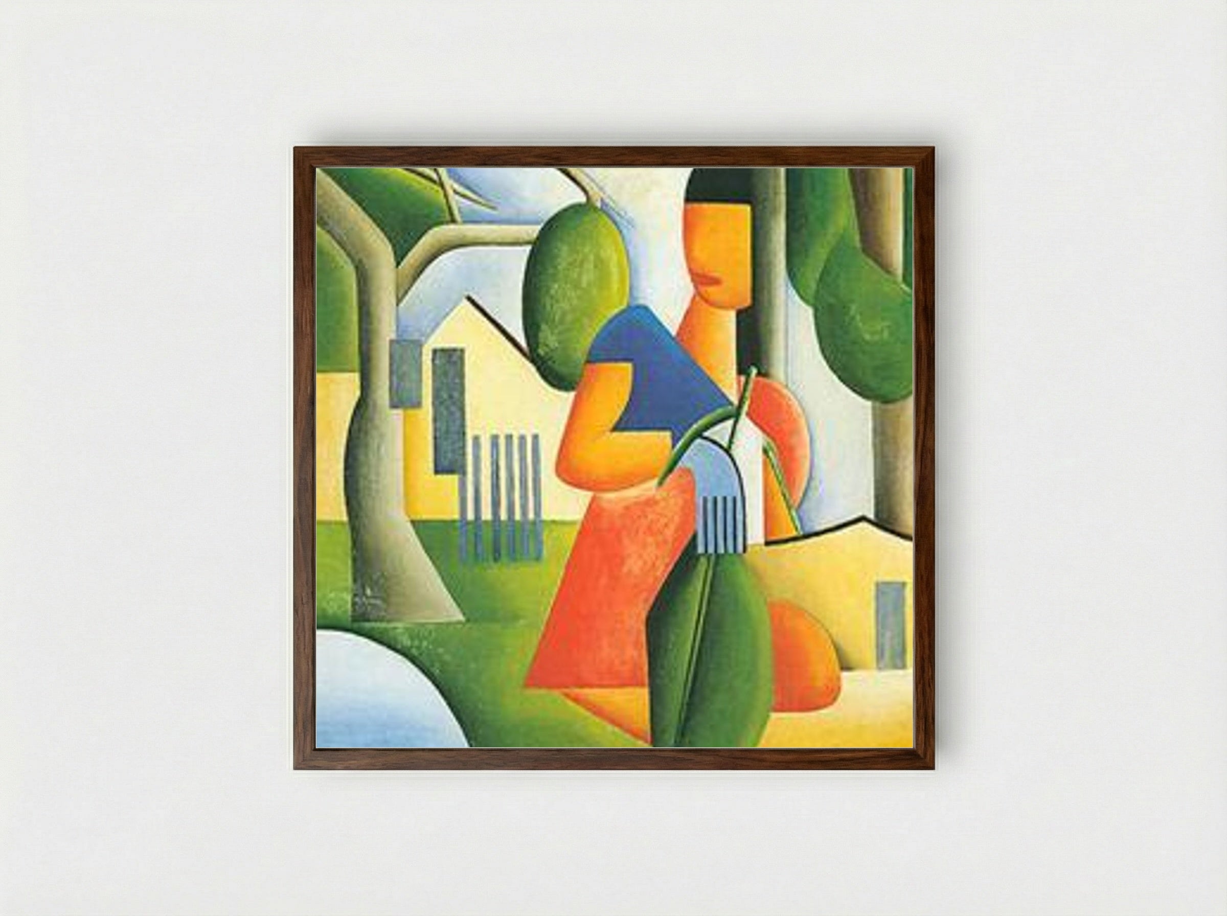 A Caipirinha - Tarsila do Amaral - Framed Print Dark Wood