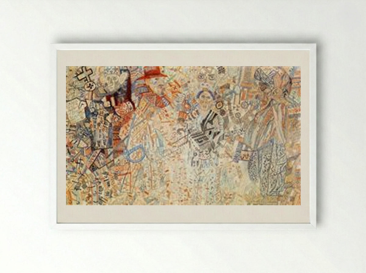 Colonial Policy - Pavel Filonov - Framed Print White