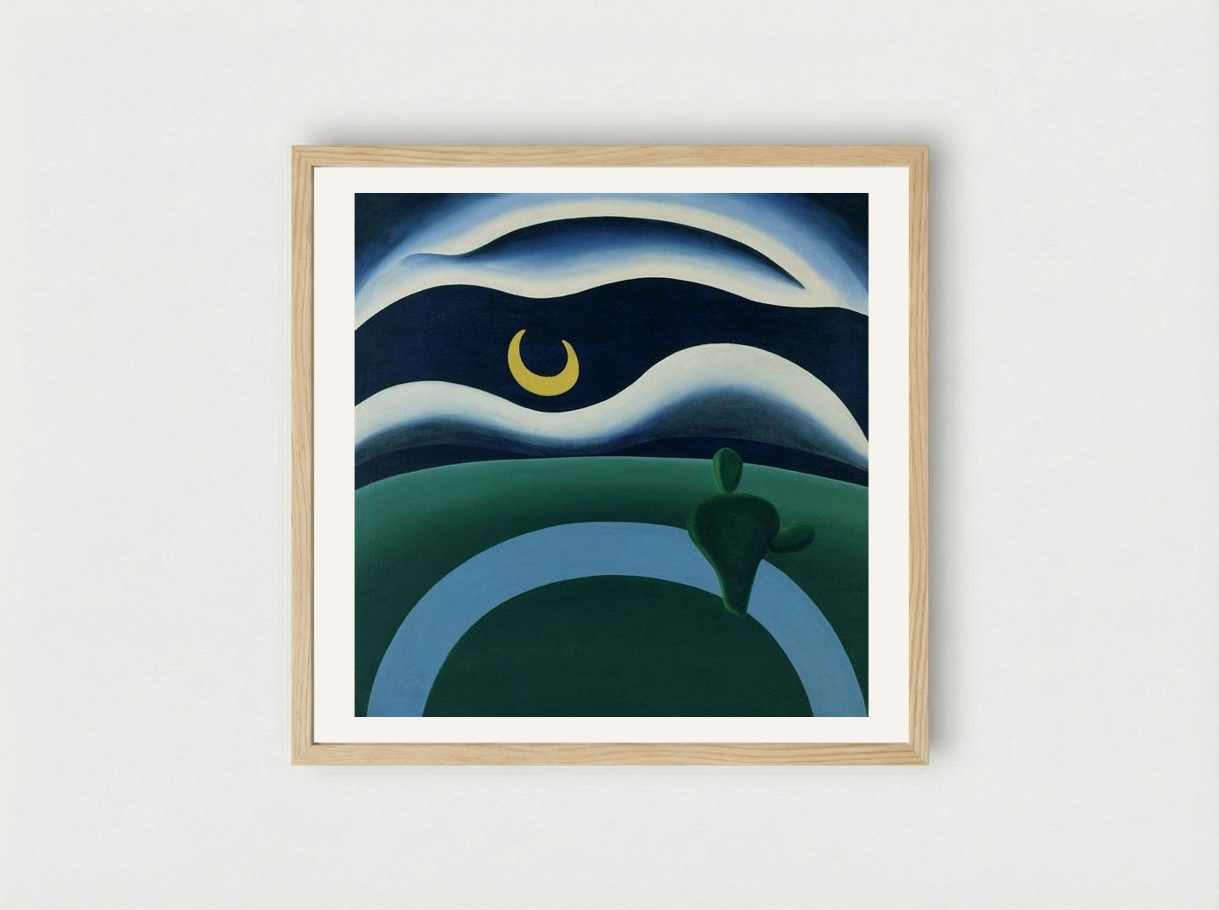 A Lua (The Moon) - Tarsila do Amaral - Framed Print Wood