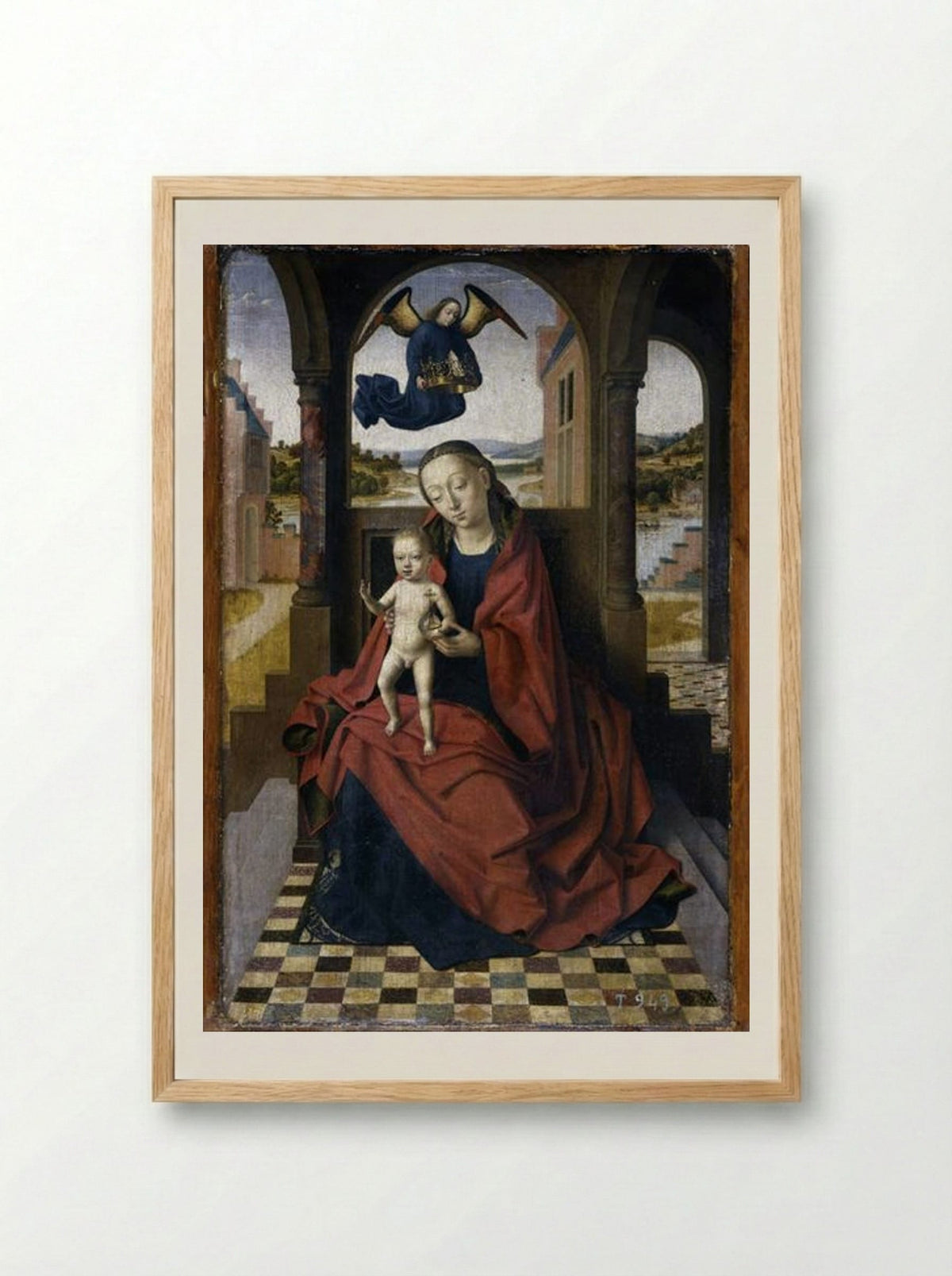 Madonna with the Child - Petrus Christus - Framed Print Wood