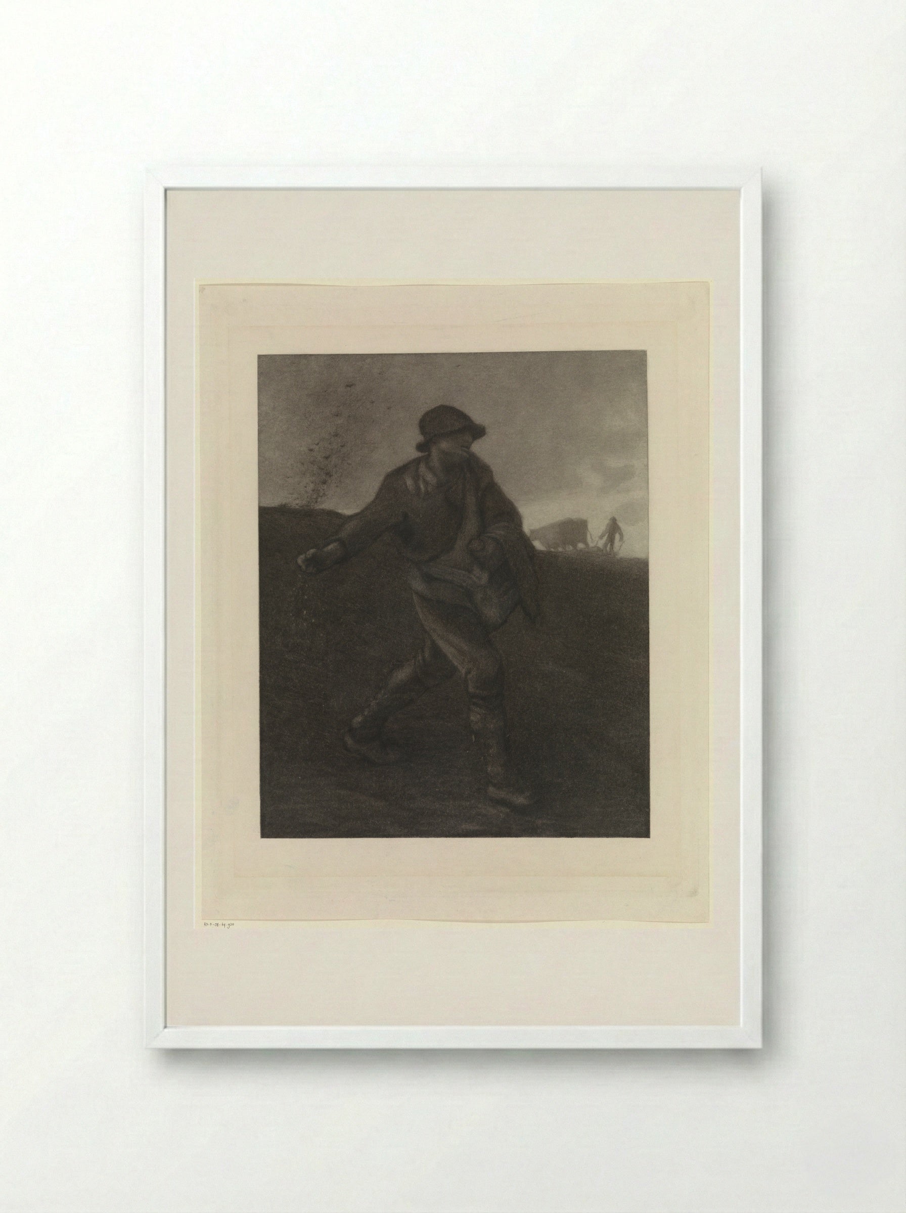De zaaier, naar Millet - Matthijs Maris - Framed Print White