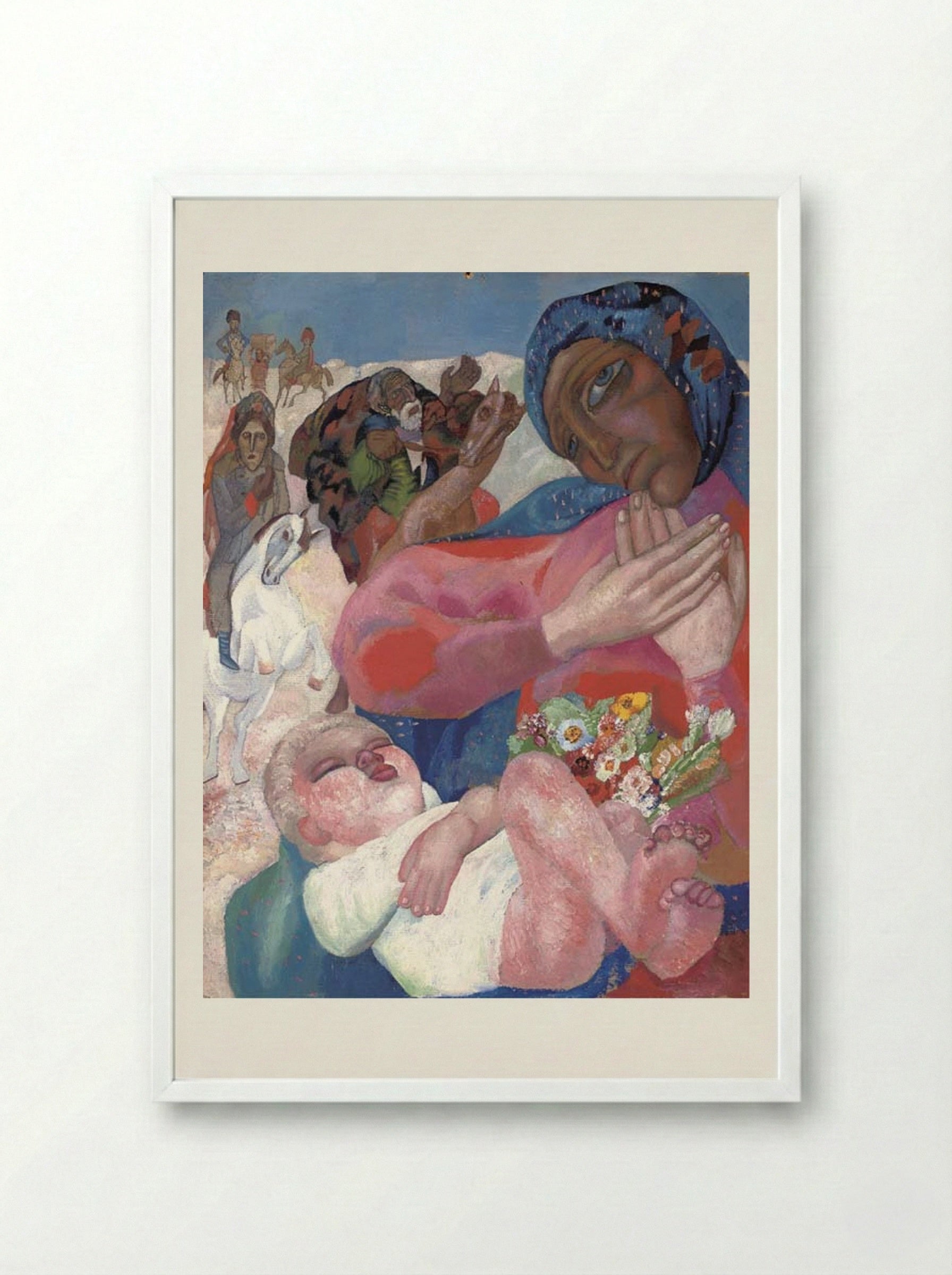 Magi - Pavel Filonov - Framed Print White
