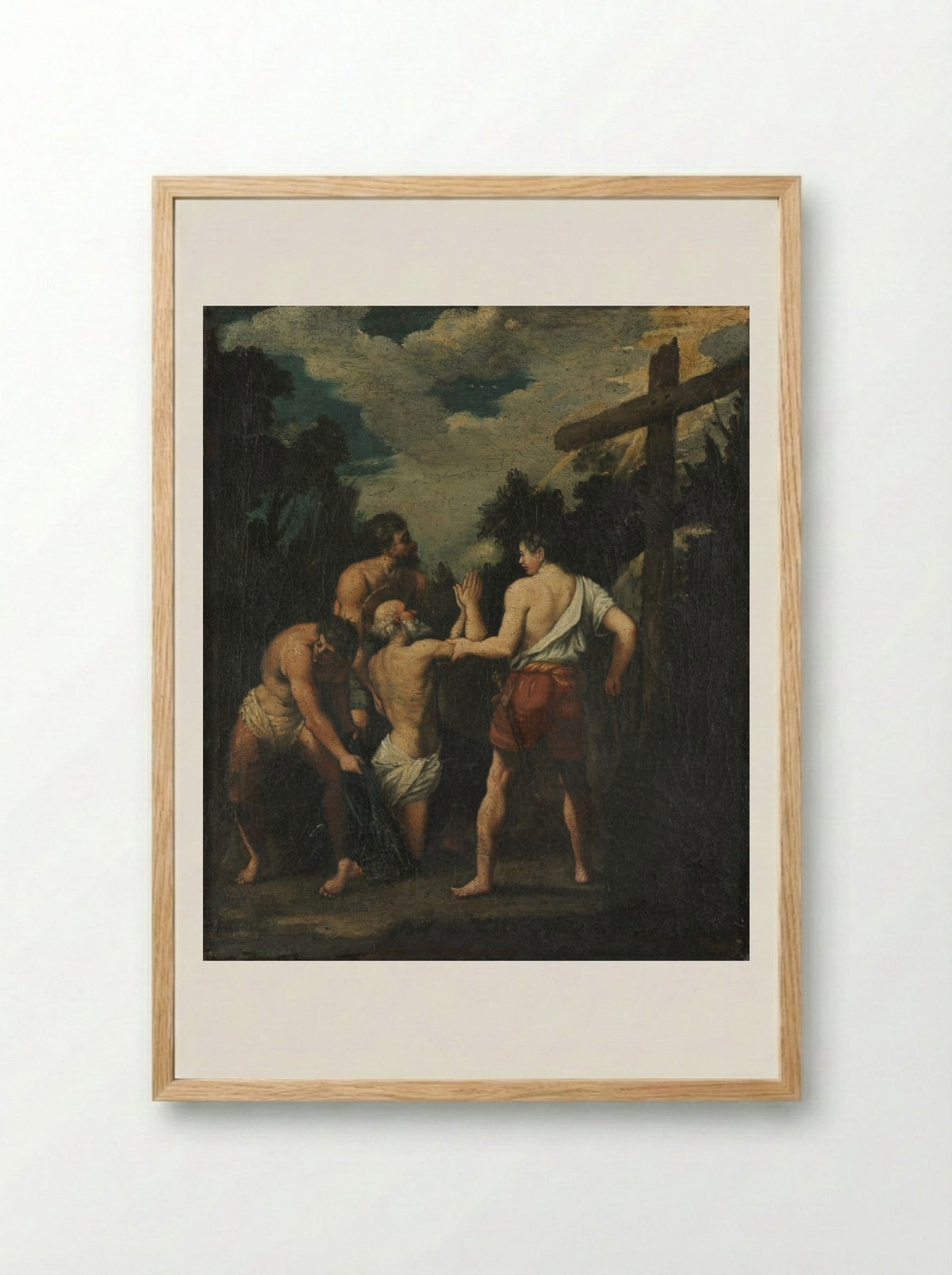Martyrdom of Saint Andrew - Guido Reni - Framed Print Wood